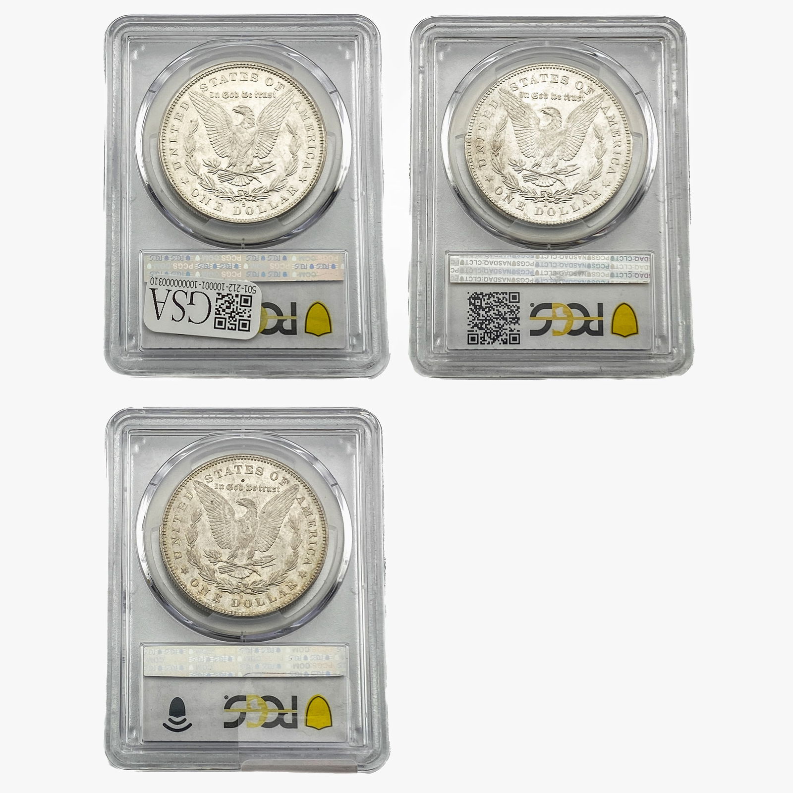 [3]1878-S/1880-S Morgan Silver Dollar PCGS MS63-64 (1 of 2)