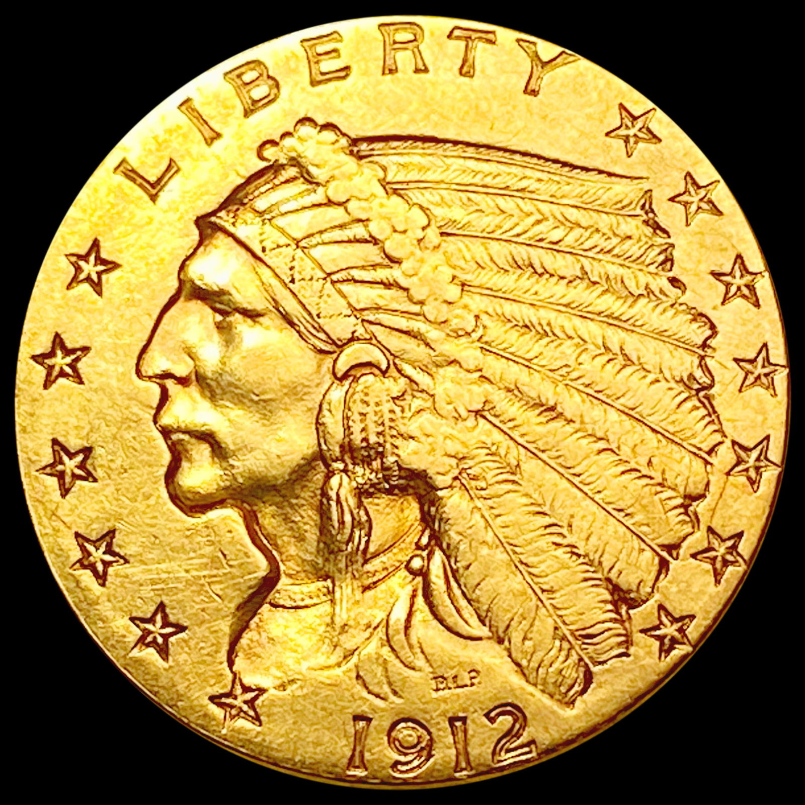 1912 $2.50 Gold Quarter Eagle CLOSELY UNCIRCULATED (1 of 2)