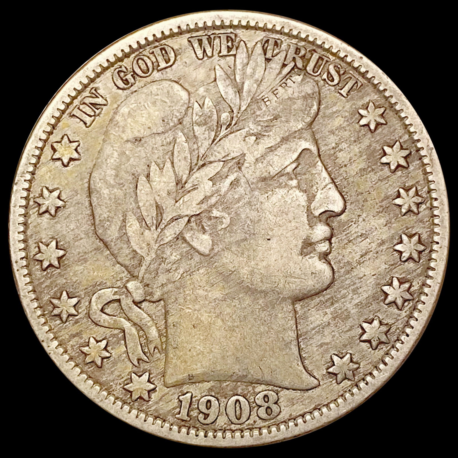 1908-O Barber Half Dollar LIGHTLY CIRCULATED (1 of 2)