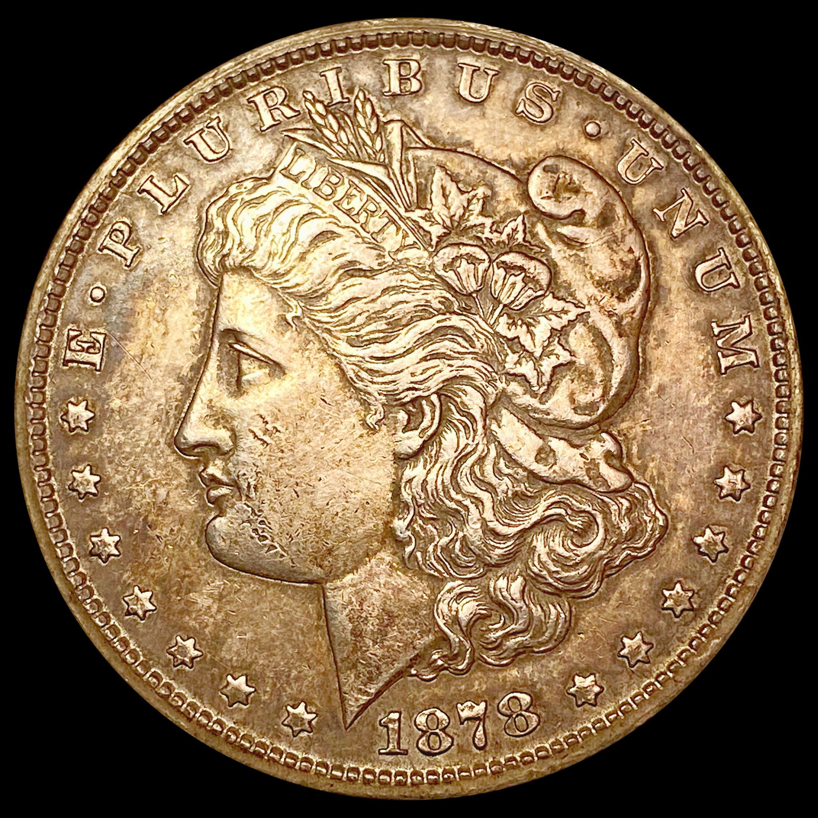 1878-CC Morgan Silver Dollar CLOSELY UNCIRCULATED: 1878-CC Morgan Silver Dollar CLOSELY UNCIRCULATED