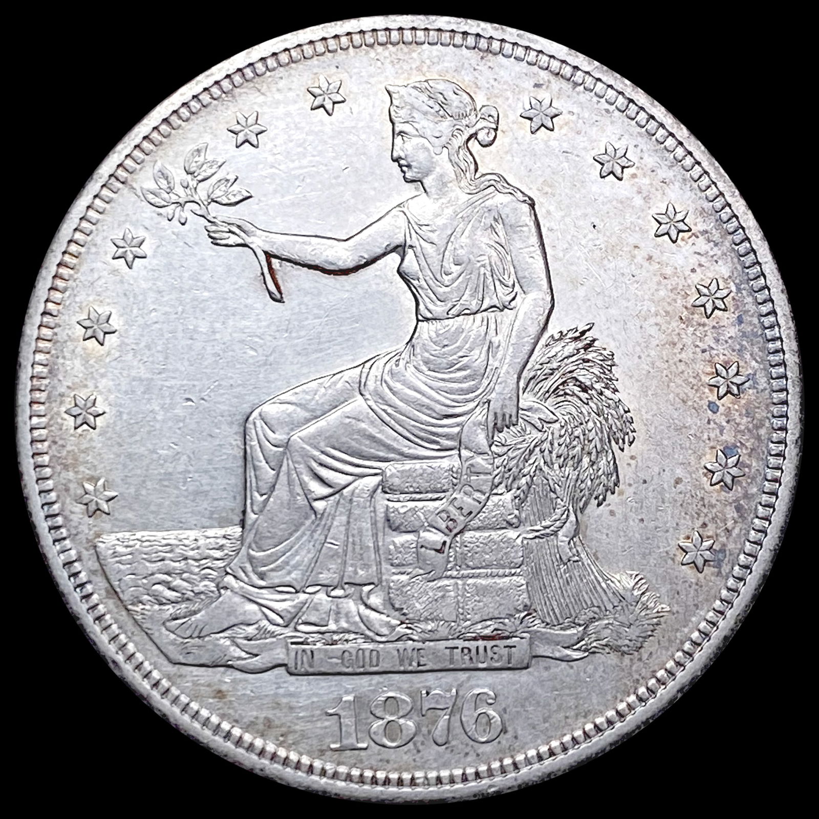 1876-S Silver Trade Dollar CLOSELY UNCIRCULATED (1 of 2)