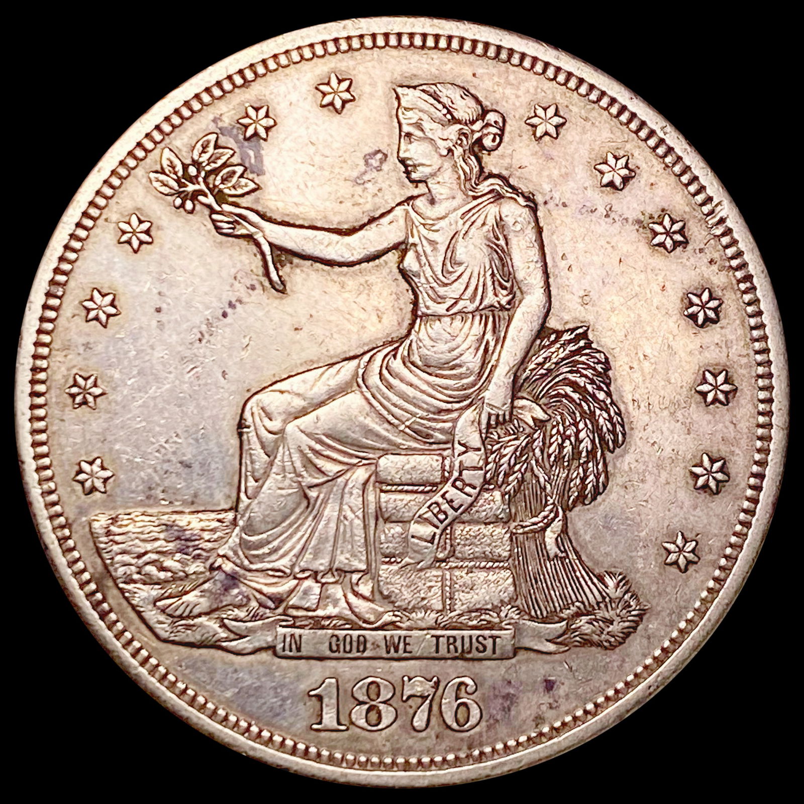 1876-S Silver Trade Dollar LIGHTLY CIRCULATED (1 of 2)