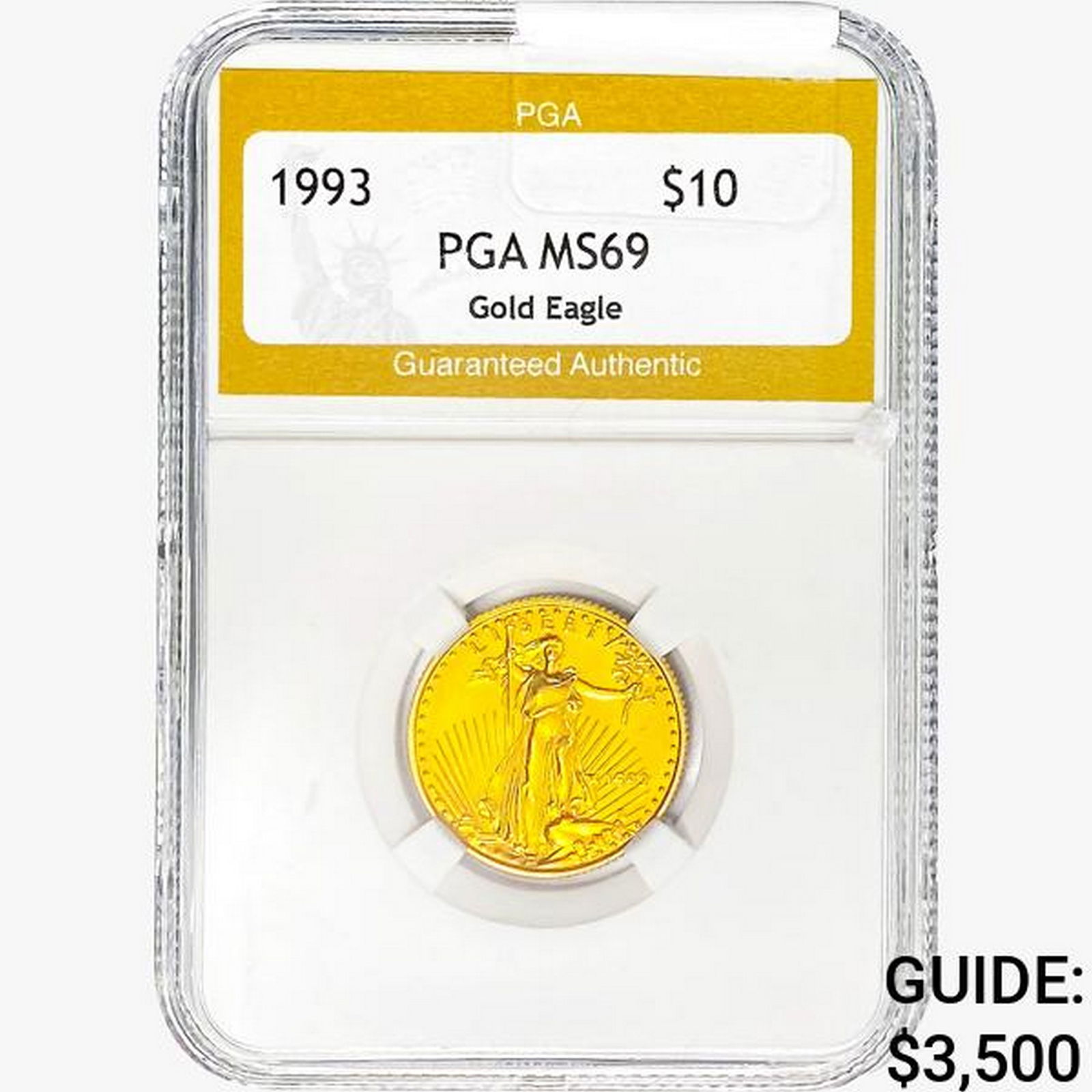 1993 1/4oz $10 AGE PGA MS69 (1 of 2)