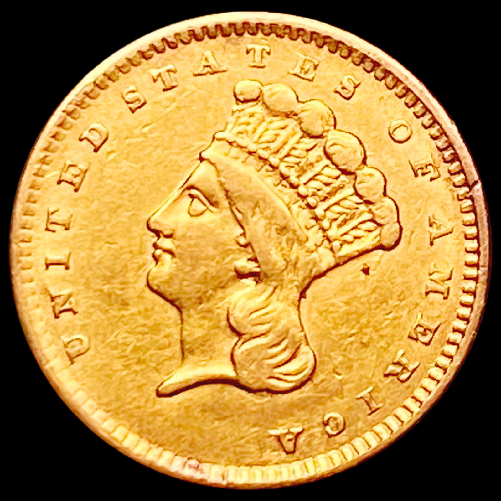 1856 Rare Gold Dollar NEARLY UNCIRCULATED (1 of 2)