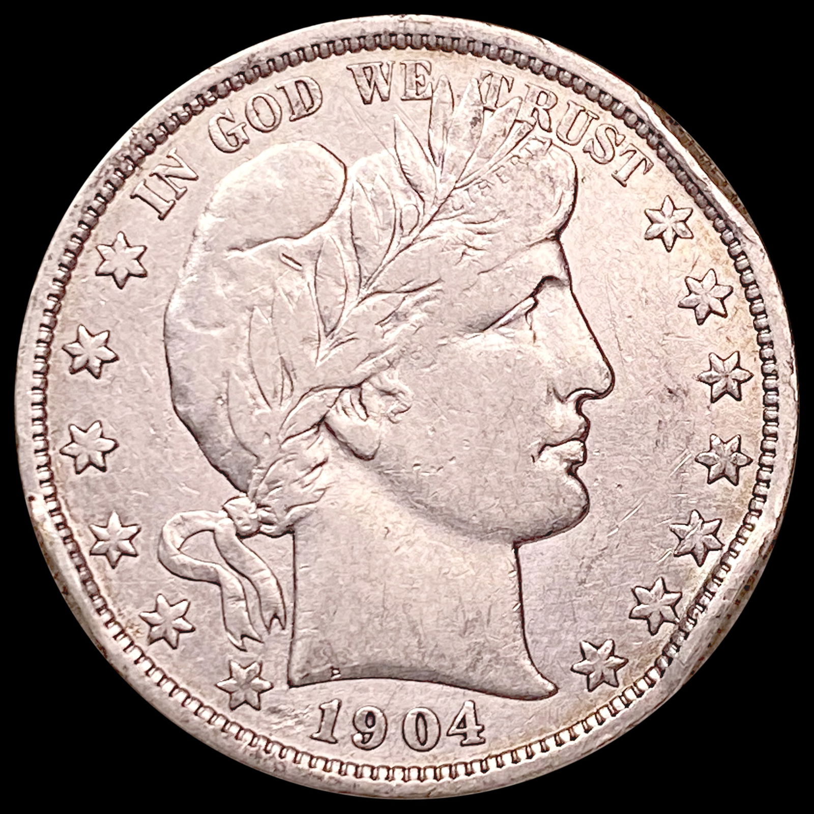 1904-O Barber Half Dollar LIGHTLY CIRCULATED (1 of 2)