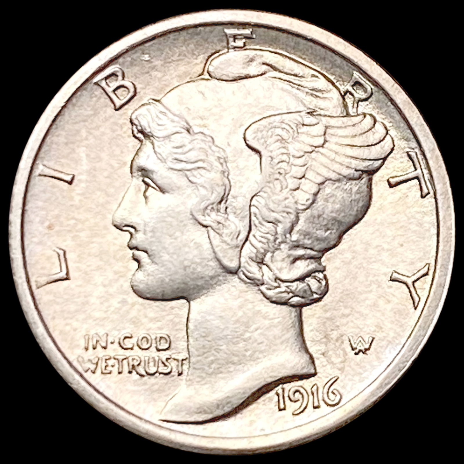 1916 FSB Mercury Dime CHOICE BU (1 of 2)