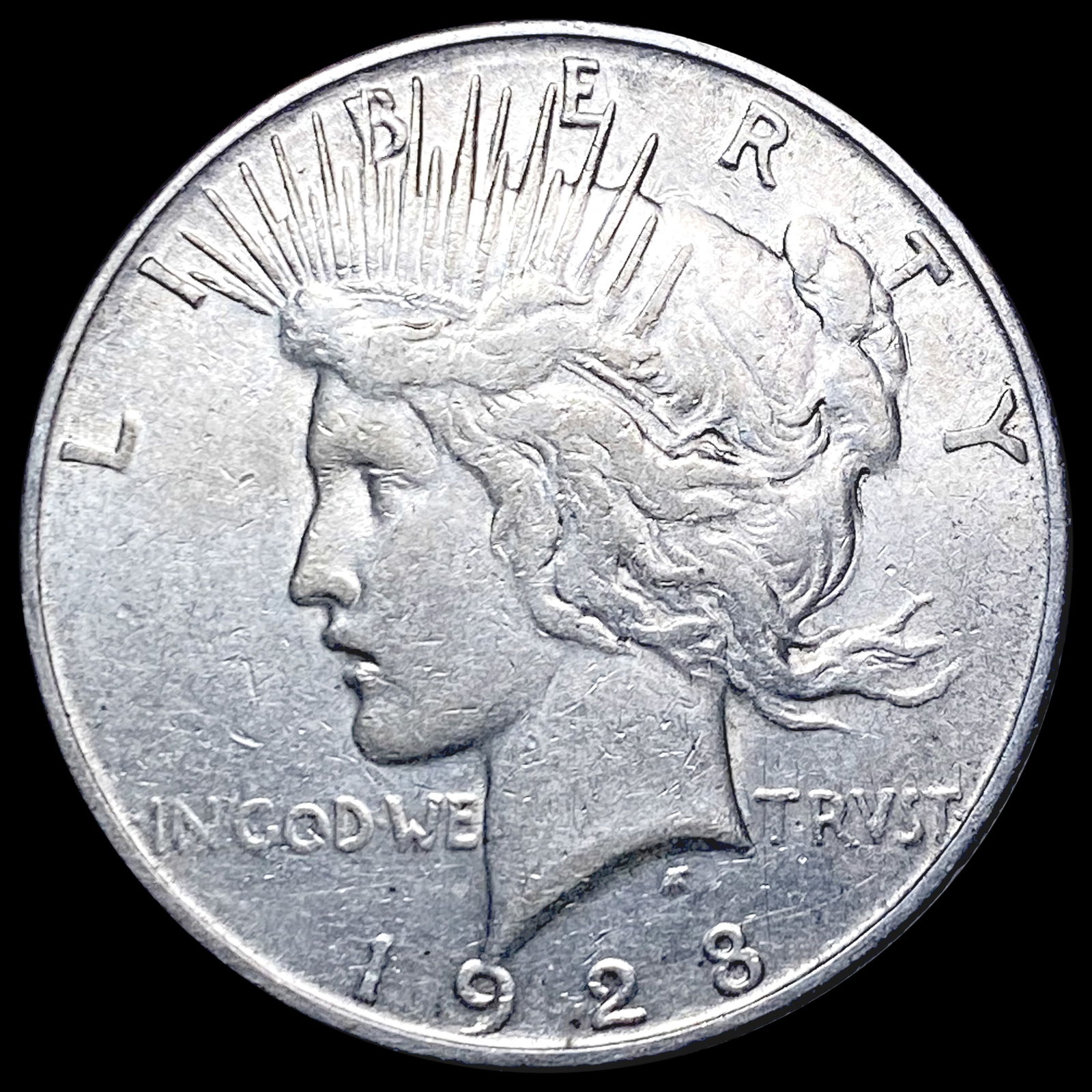 1928-S Silver Peace Dollar CLOSELY UNCIRCULATED (1 of 2)