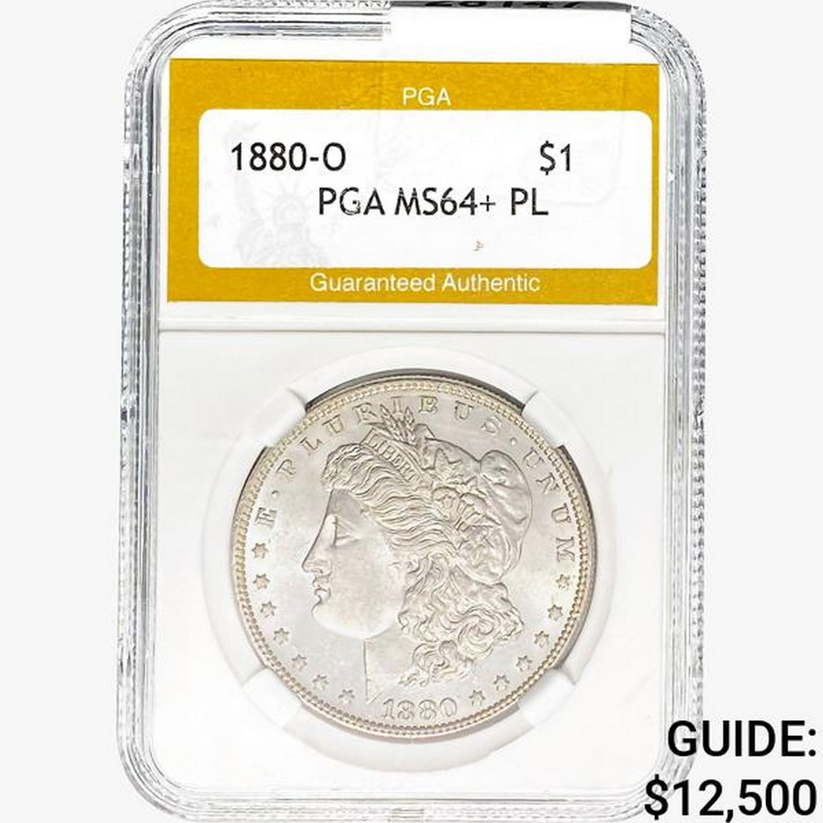 1880-O Morgan Silver Dollar PGA MS64+ PL (1 of 2)