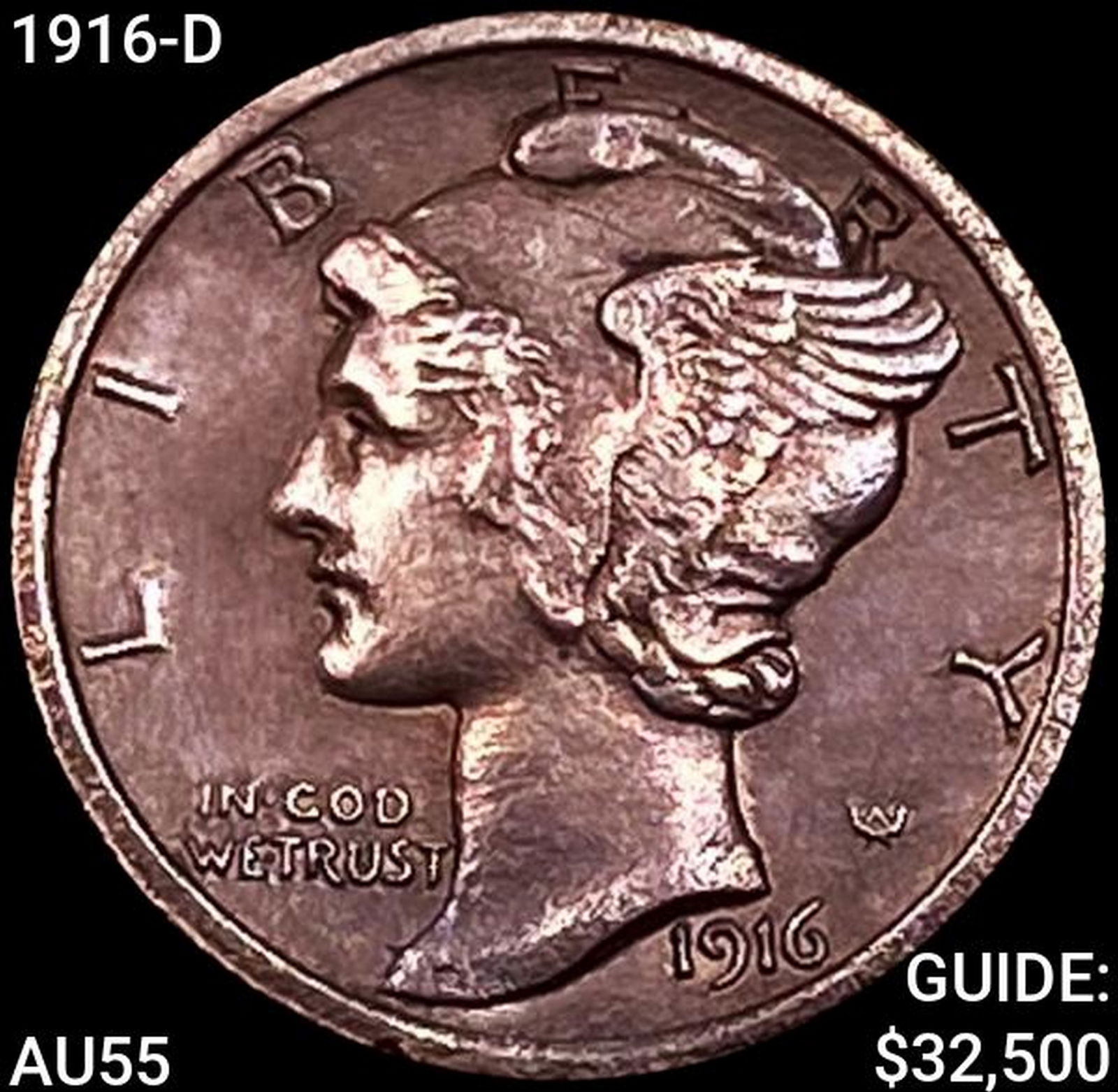 1916-D Mercury Dime HIGH GRADE (1 of 2)