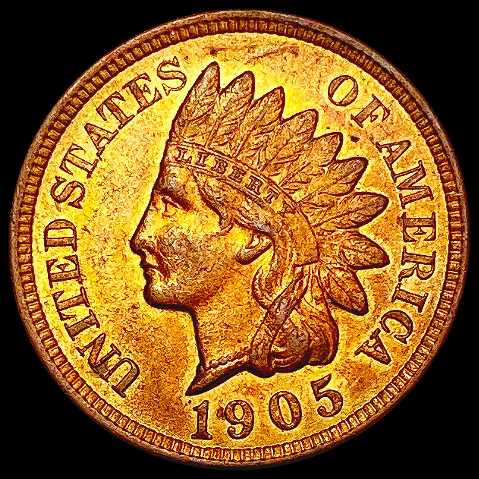 1905 RB Indian Head Cent UNCIRCULATED (1 of 2)