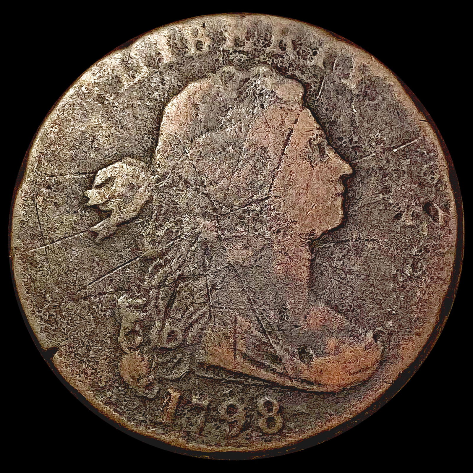 1798 Draped Bust Large Cent NICELY CIRCULATED (1 of 2)
