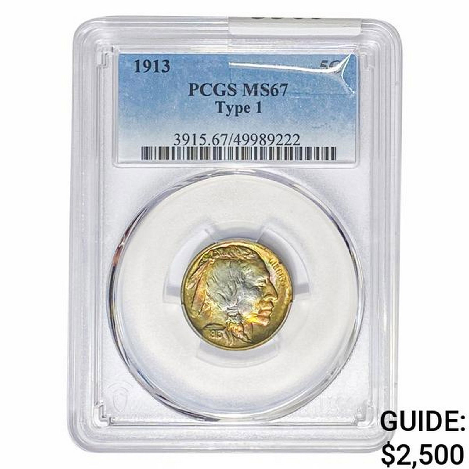 1913 Buffalo Nickel PCGS MS67 Type 1 (1 of 2)