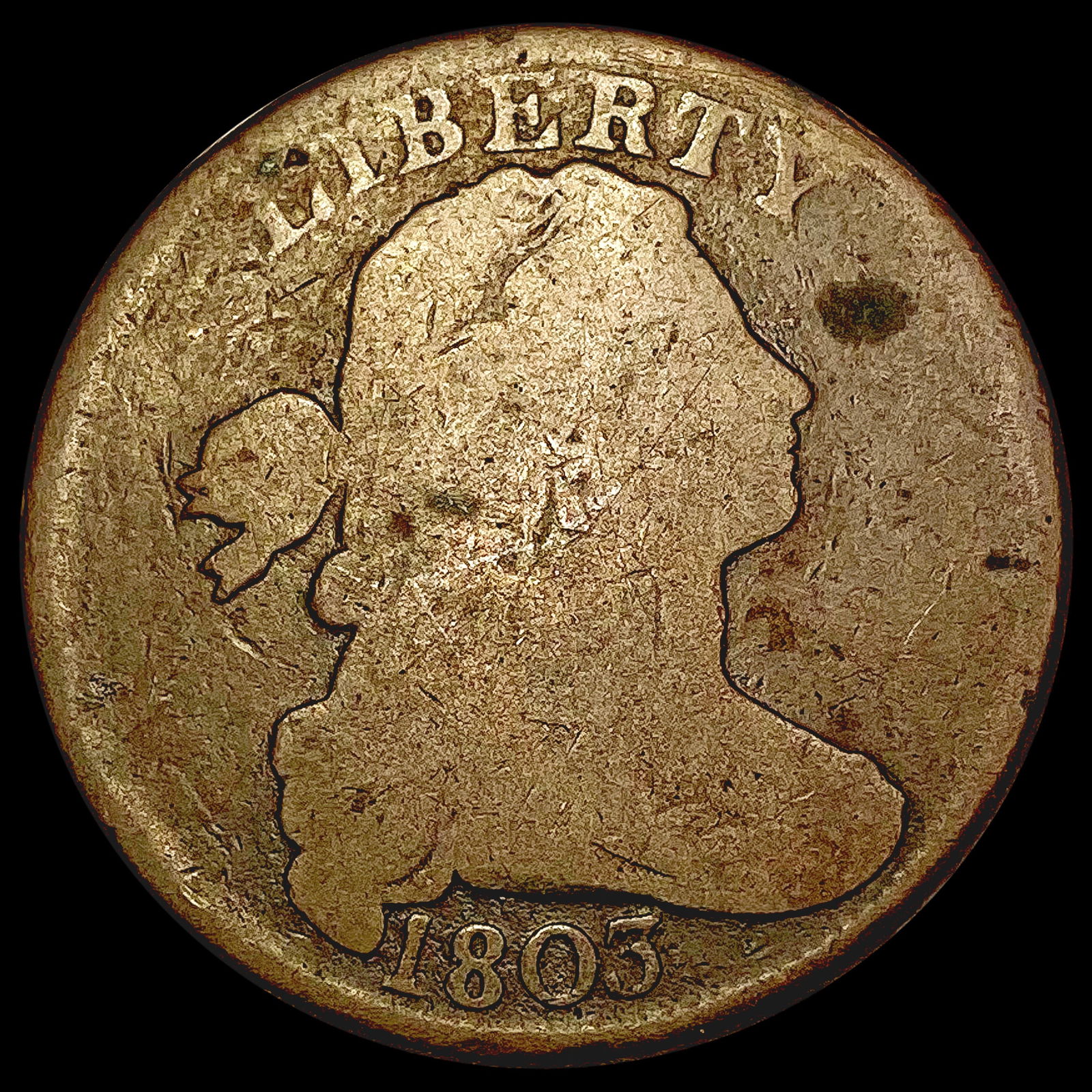 1803 Draped Bust Large Cent NICELY CIRCULATED (1 of 2)