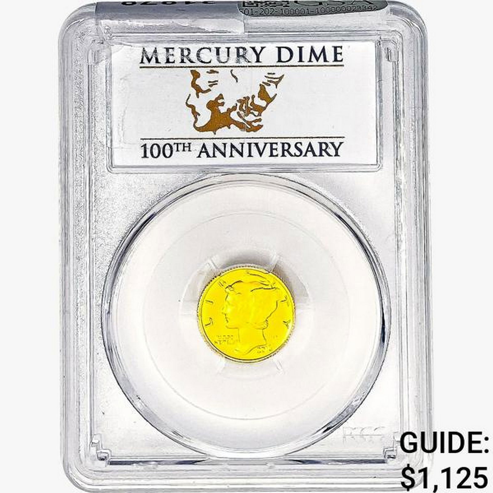 2016-W 1/10oz. Gold Mercury 10C PCGS SP70 FS (1 of 2)