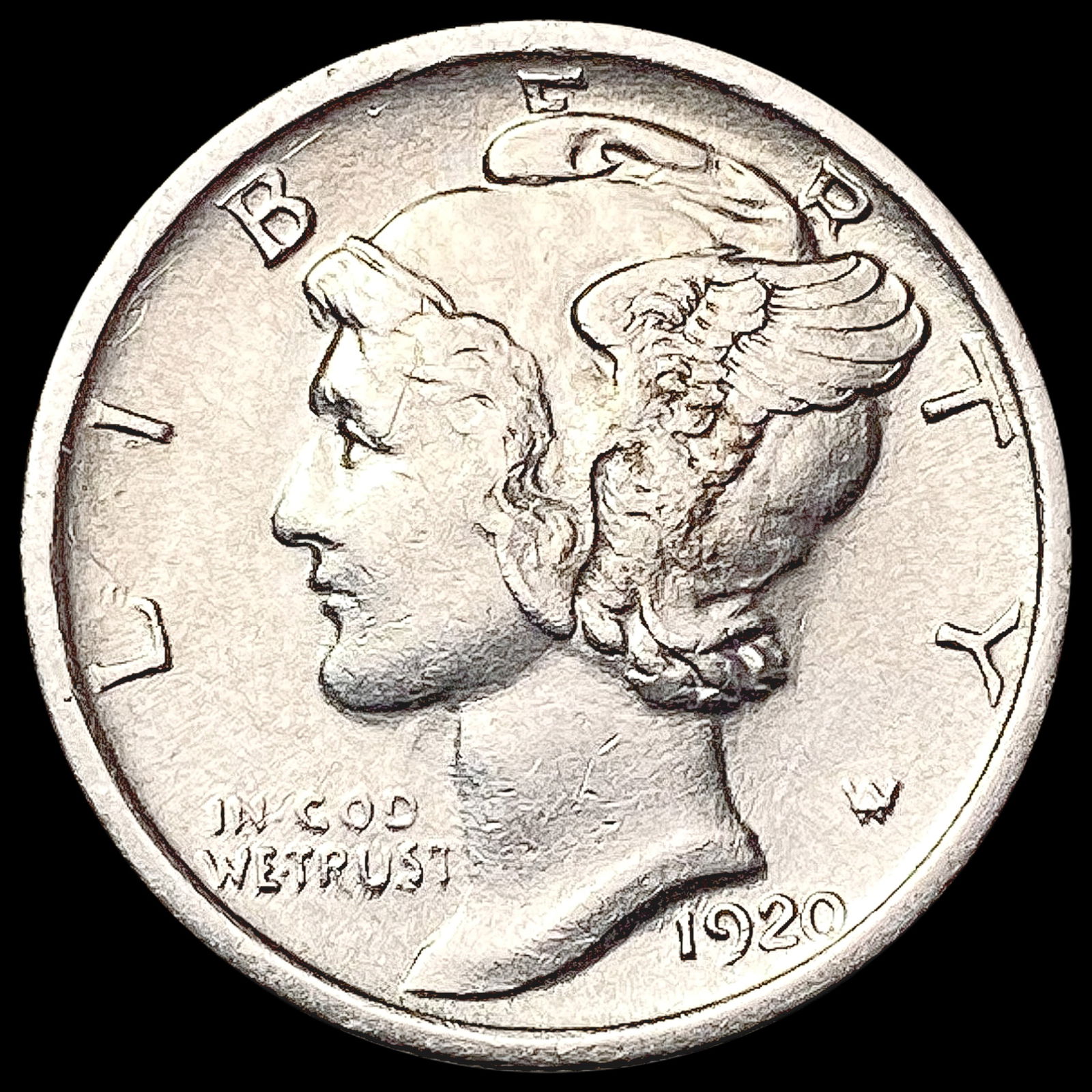 1920-S Mercury Dime UNCIRCULATED (1 of 2)