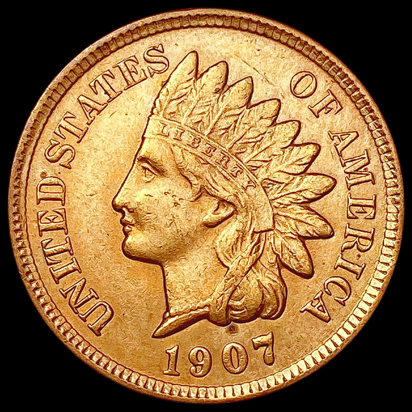 1907 Indian Head Cent CHOICE AU (1 of 2)