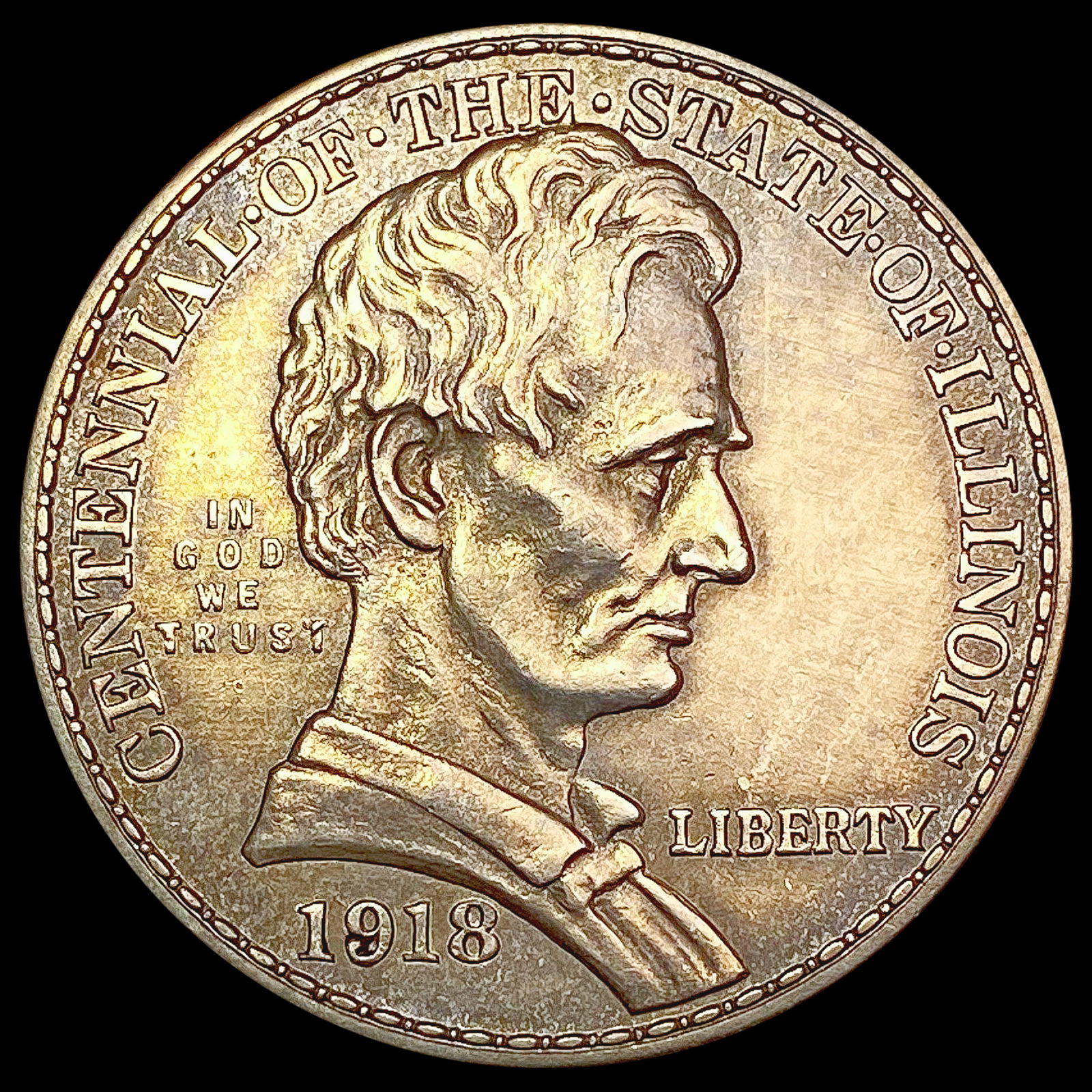 1918 Illinois Half Dollar CLOSELY UNCIRCULATED (1 of 2)