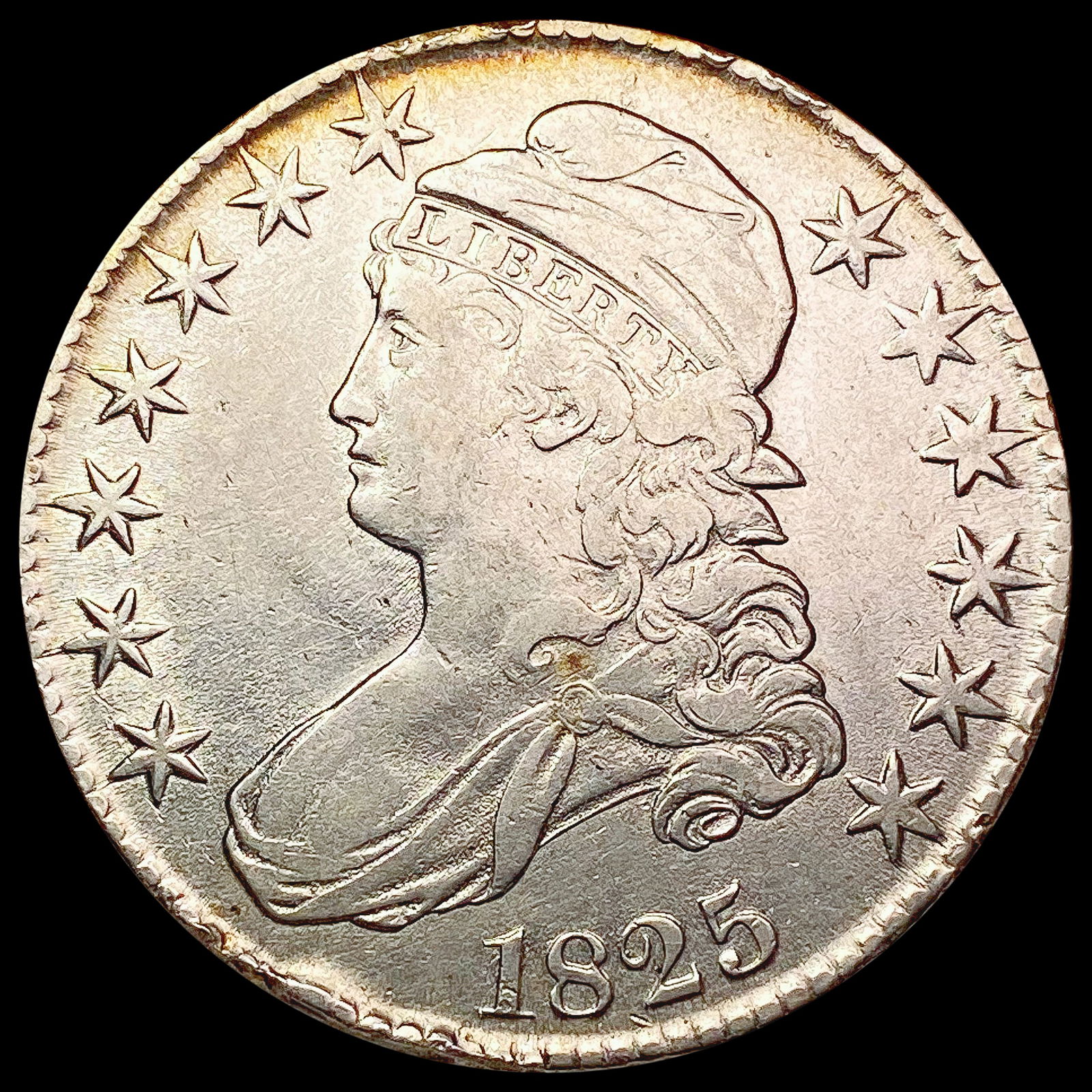 1825 Capped Bust Half Dollar CLOSELY UNCIRCULATED (1 of 2)