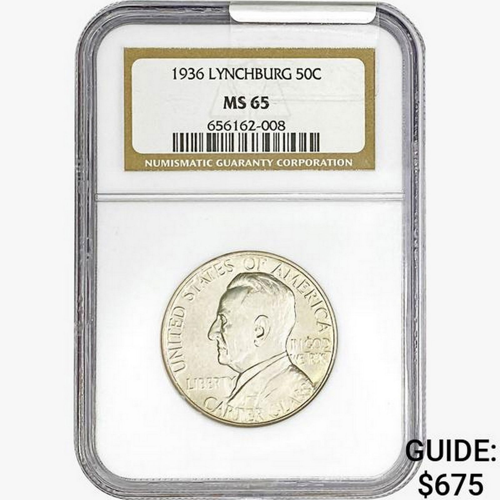 1936 Lynchburg Half Dollar NGC MS65 (1 of 2)