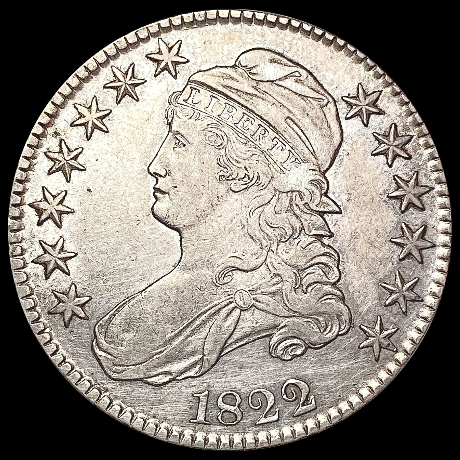 1822 Capped Bust Half Dollar LIGHTLY CIRCULATED (1 of 2)