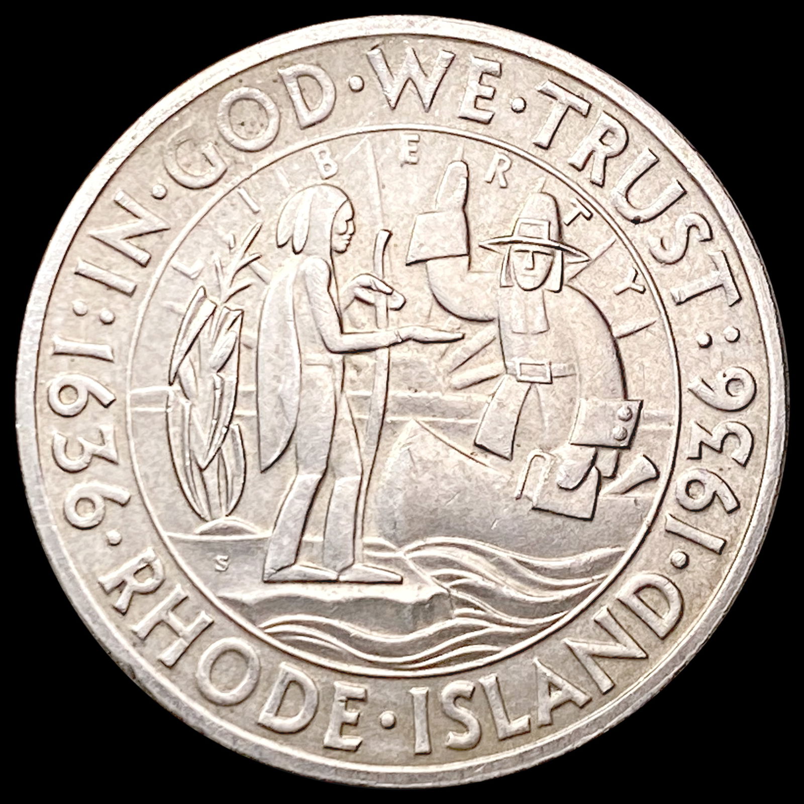 1936-S Rhode Island Half Dollar UNCIRCULATED (1 of 2)