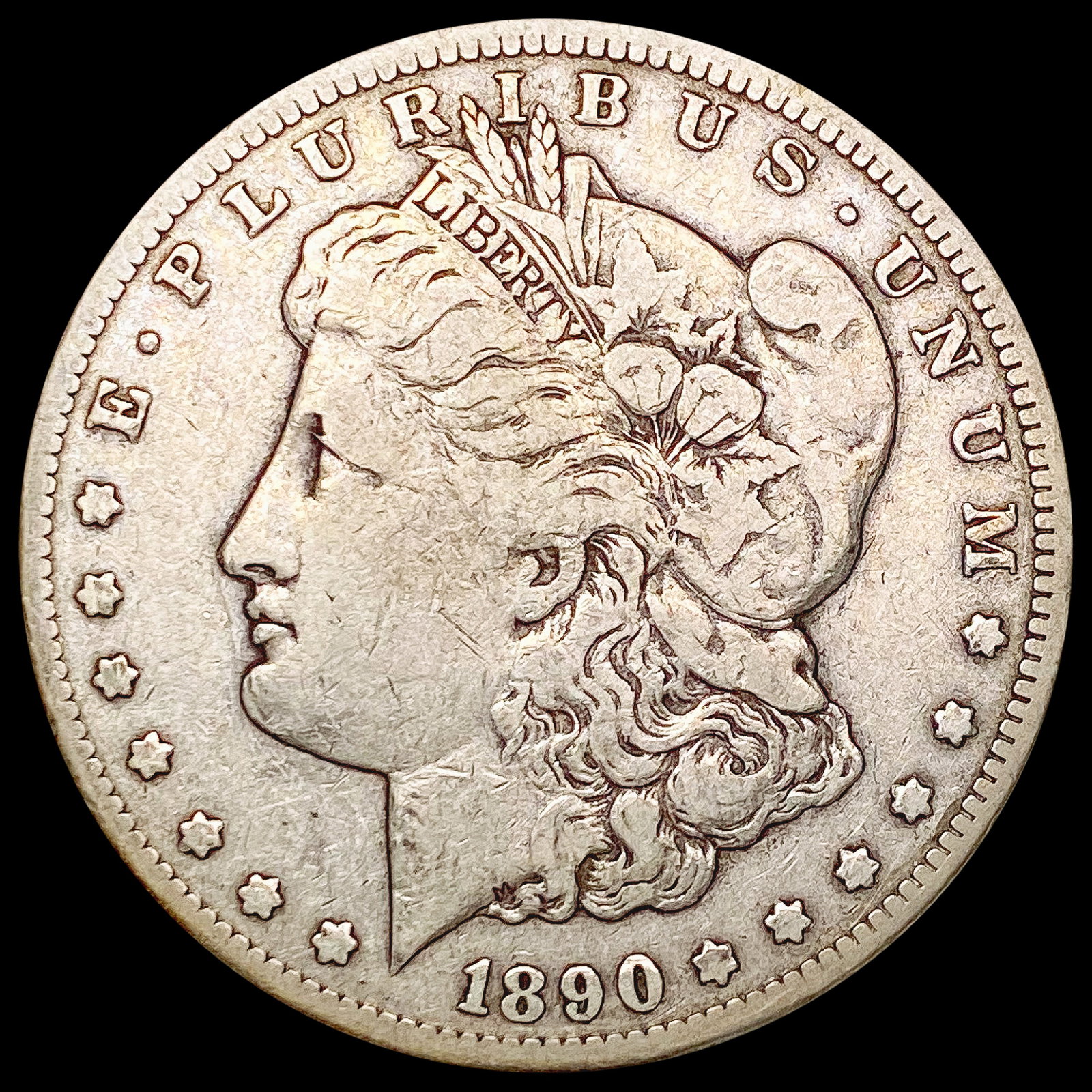 1890-CC Morgan Silver Dollar LIGHTLY CIRCULATED: 1890-CC Morgan Silver Dollar LIGHTLY CIRCULATED