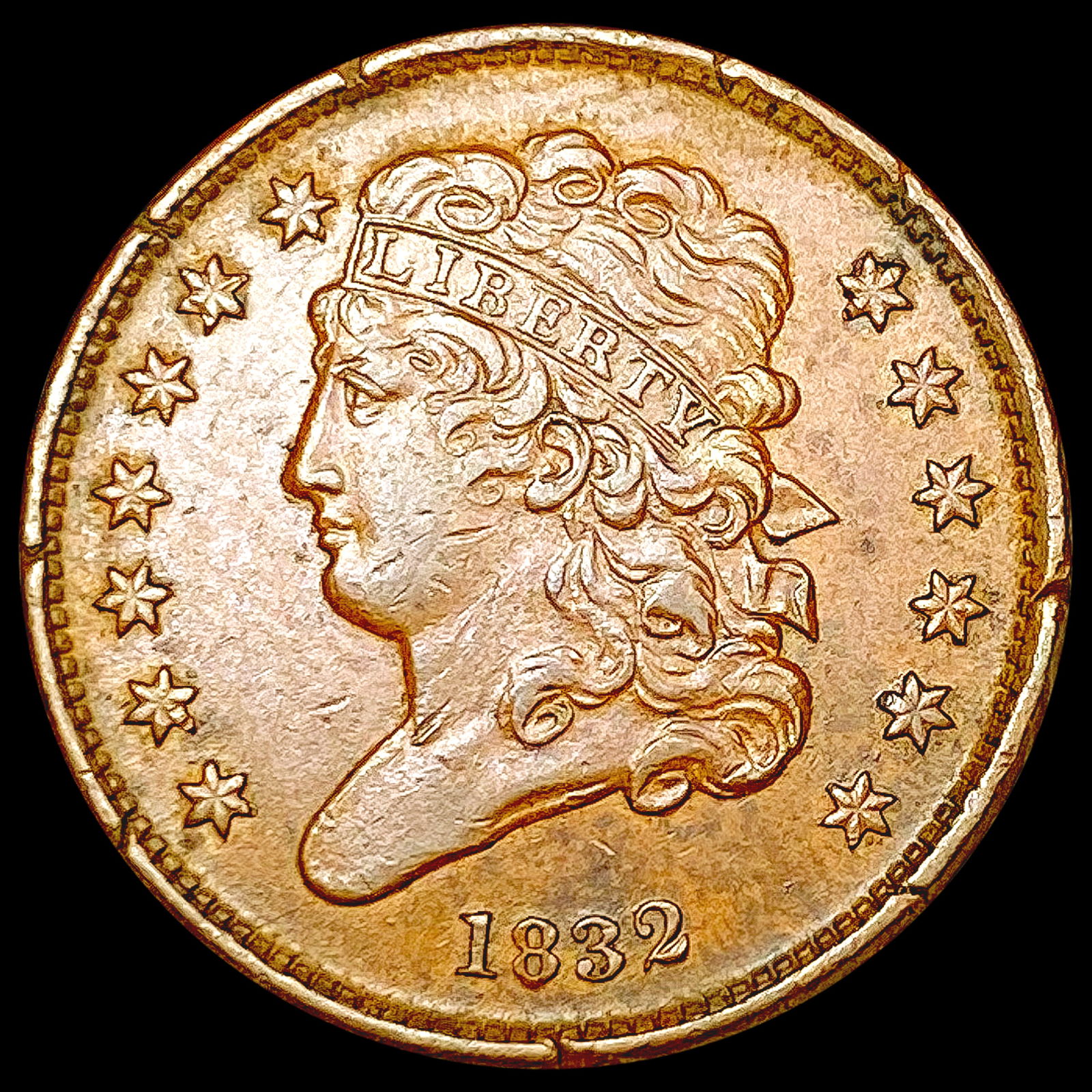 1832 Classic Head Half Cent CLOSELY UNCIRCULATED (1 of 2)