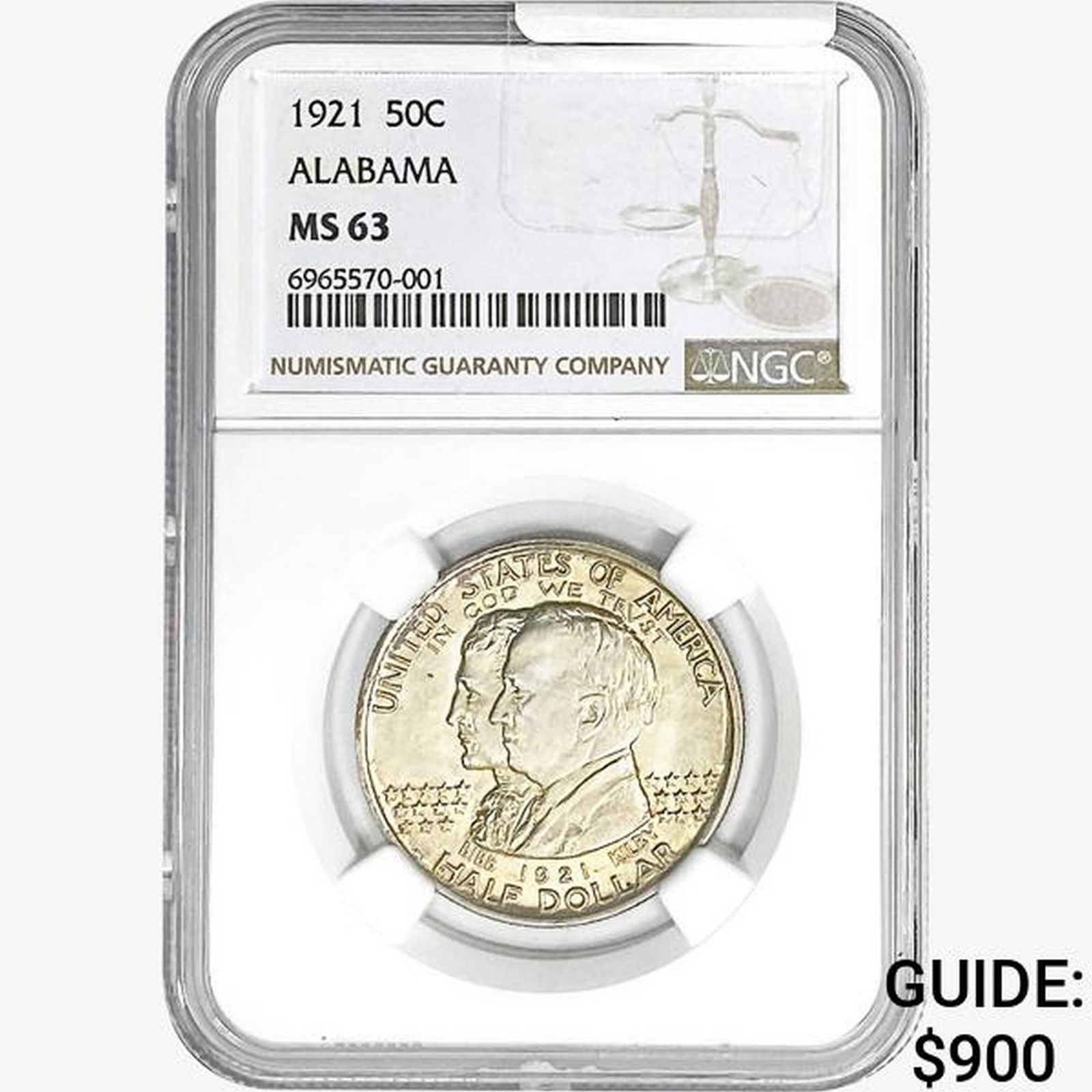 1921 Alabama Half Dollar NGC MS63 (1 of 2)