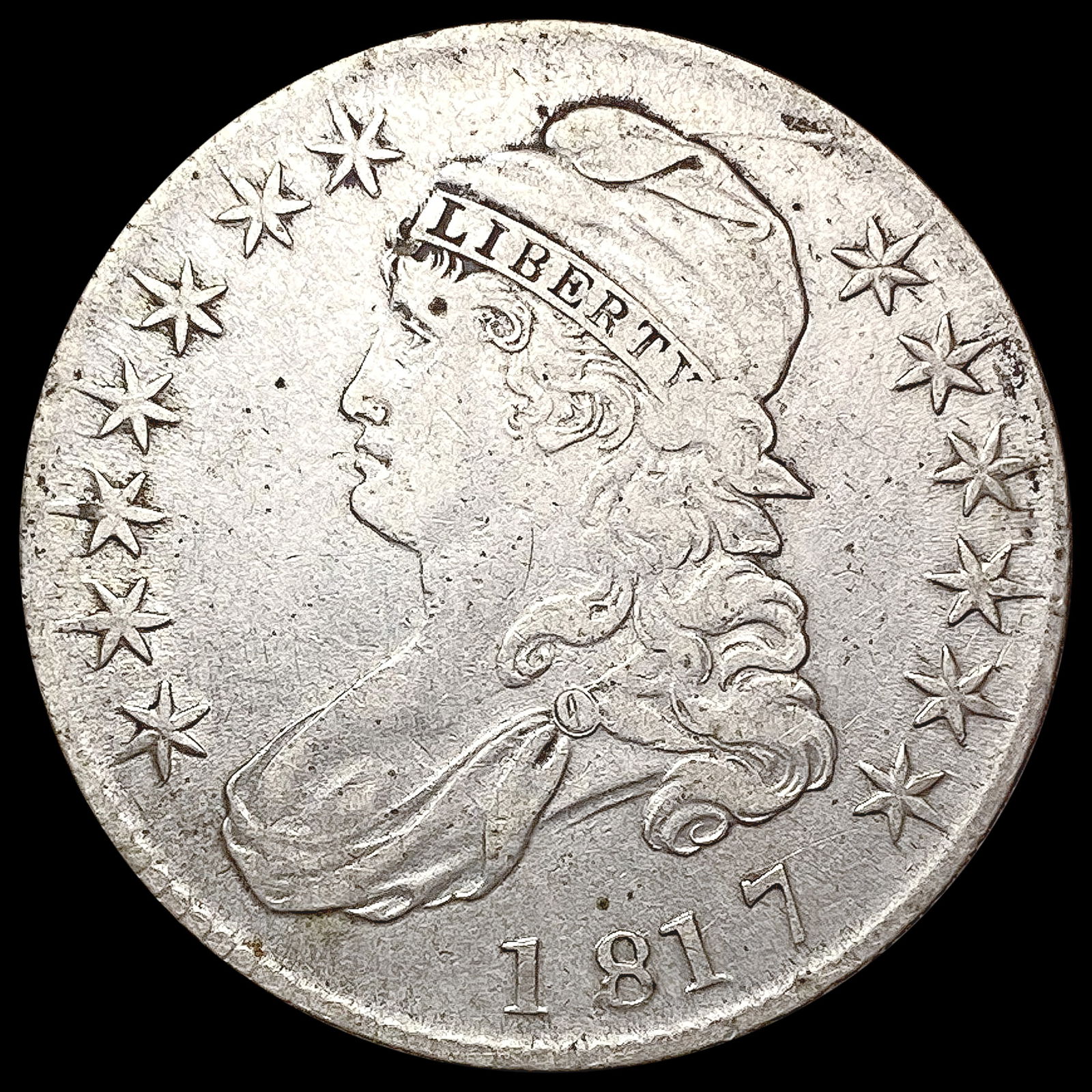 1817 Capped Bust Half Dollar LIGHTLY CIRCULATED (1 of 2)