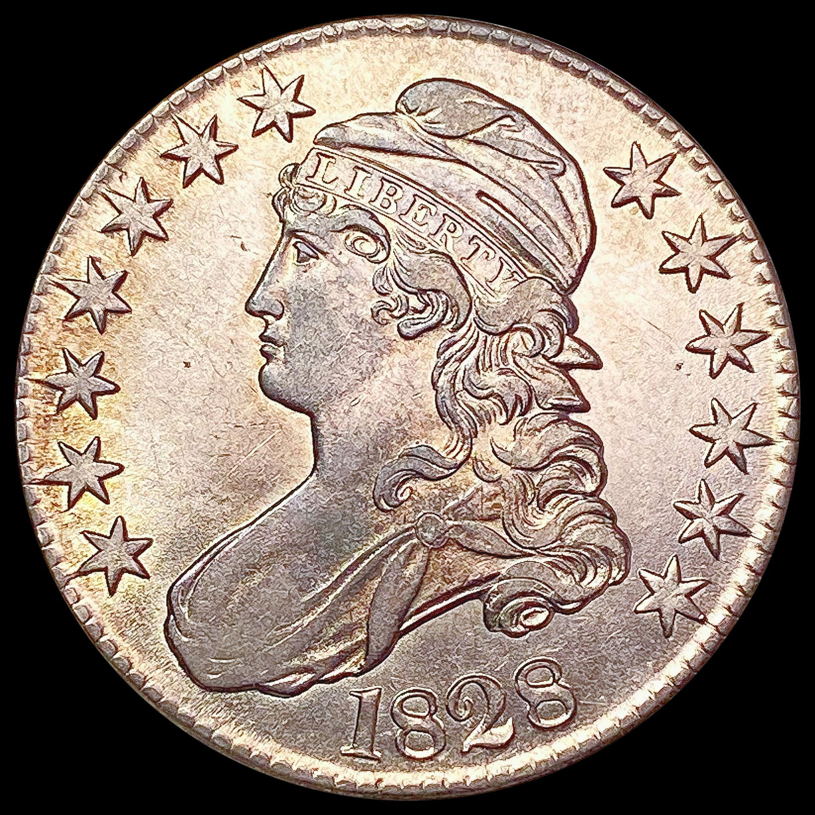 1828 Capped Bust Half Dollar CHOICE AU (1 of 2)