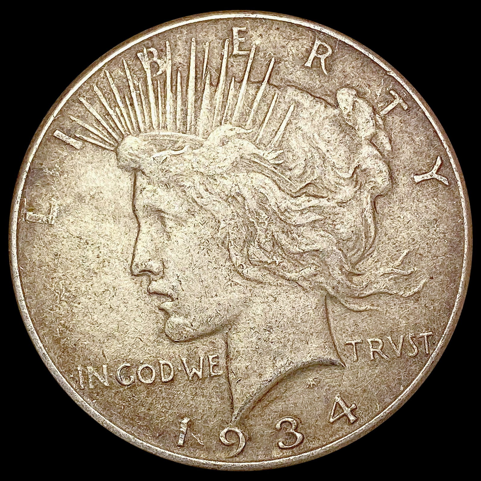 1934 Silver Peace Dollar CHOICE AU (1 of 2)