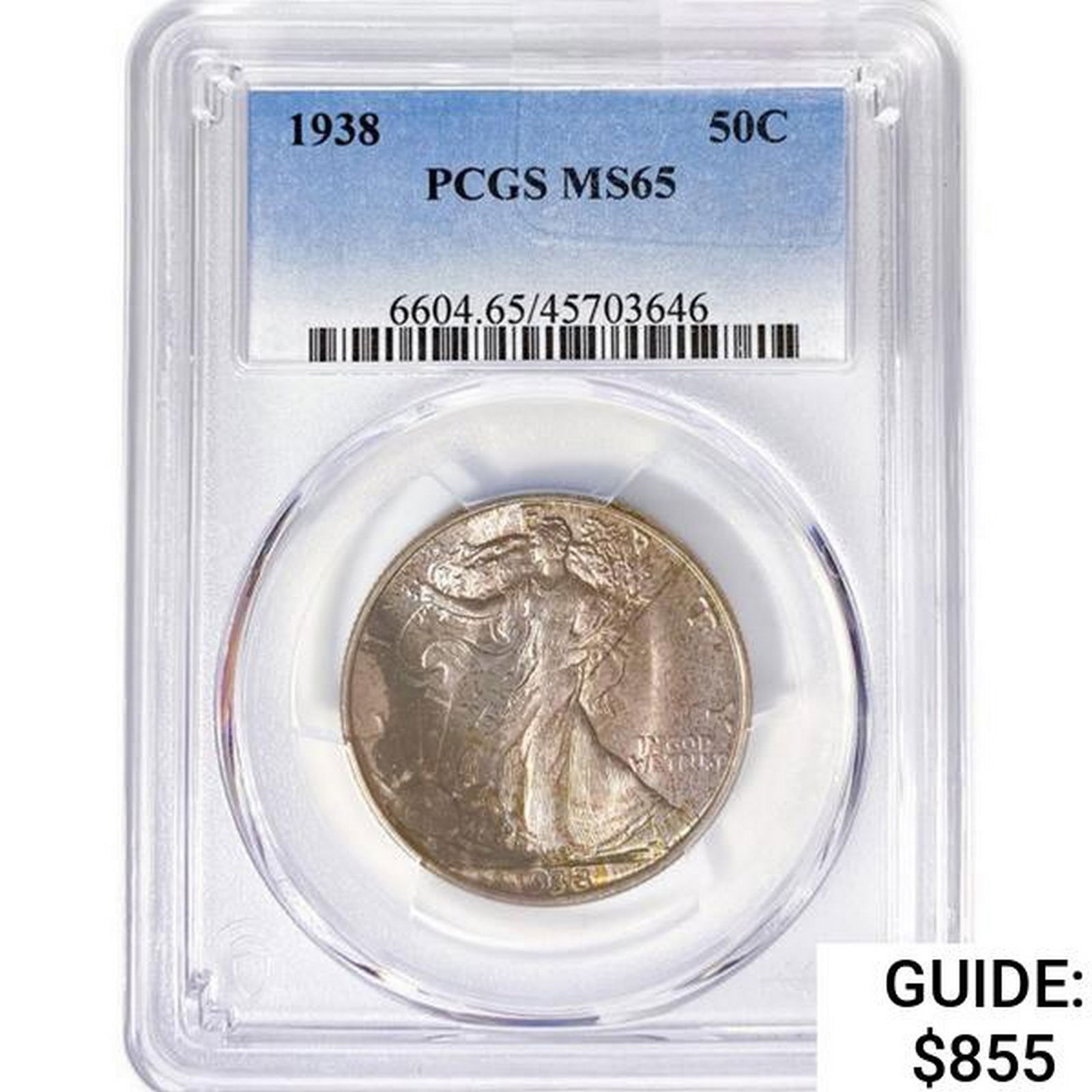 1938 Walking Liberty Half Dollar PCGS MS65 (1 of 2)
