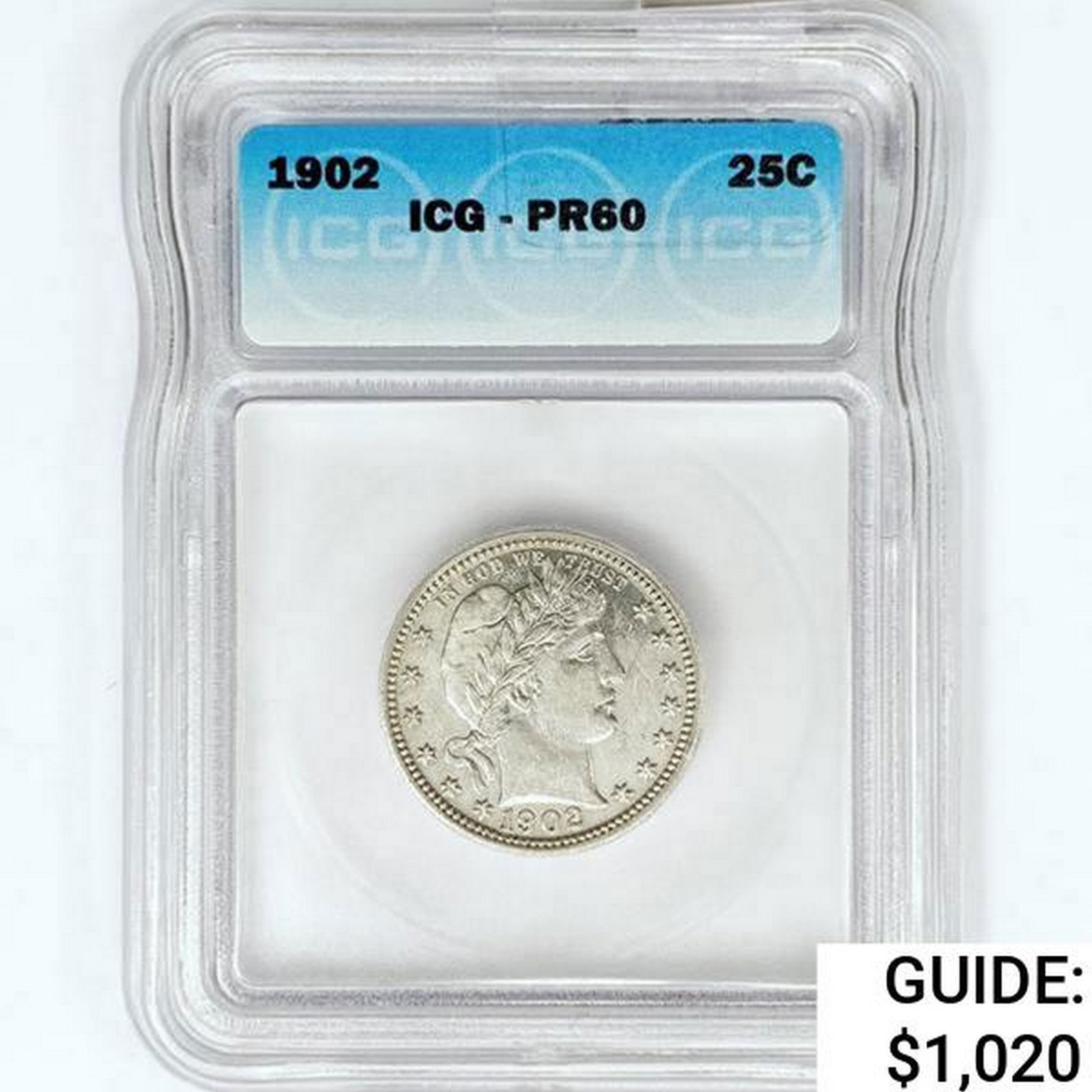 1902 Barber Quarter ICG PR60 (1 of 2)