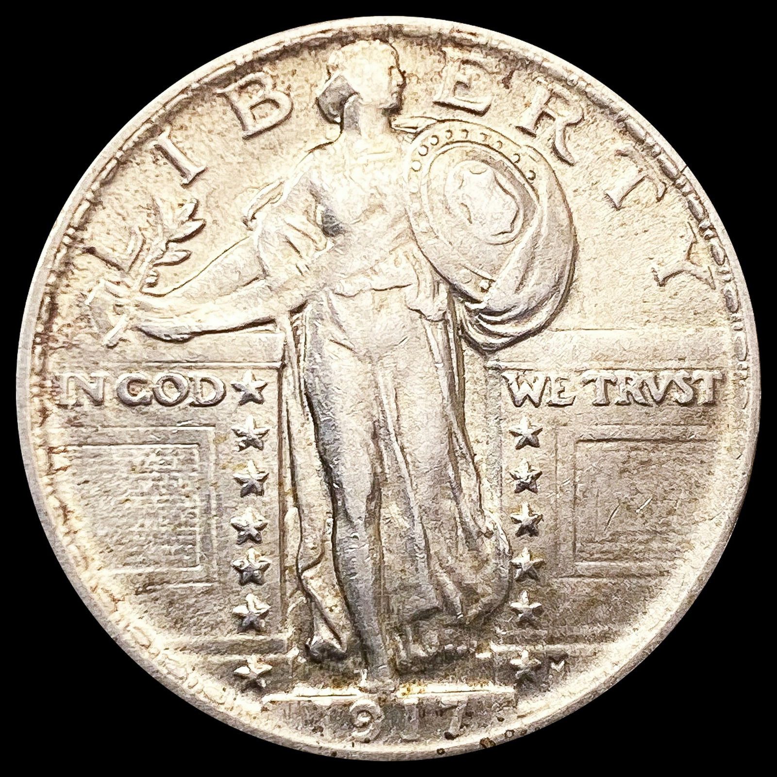 1917 T2 Standing Liberty Quarter CLOSELY UNCIRCULATED (1 of 2)