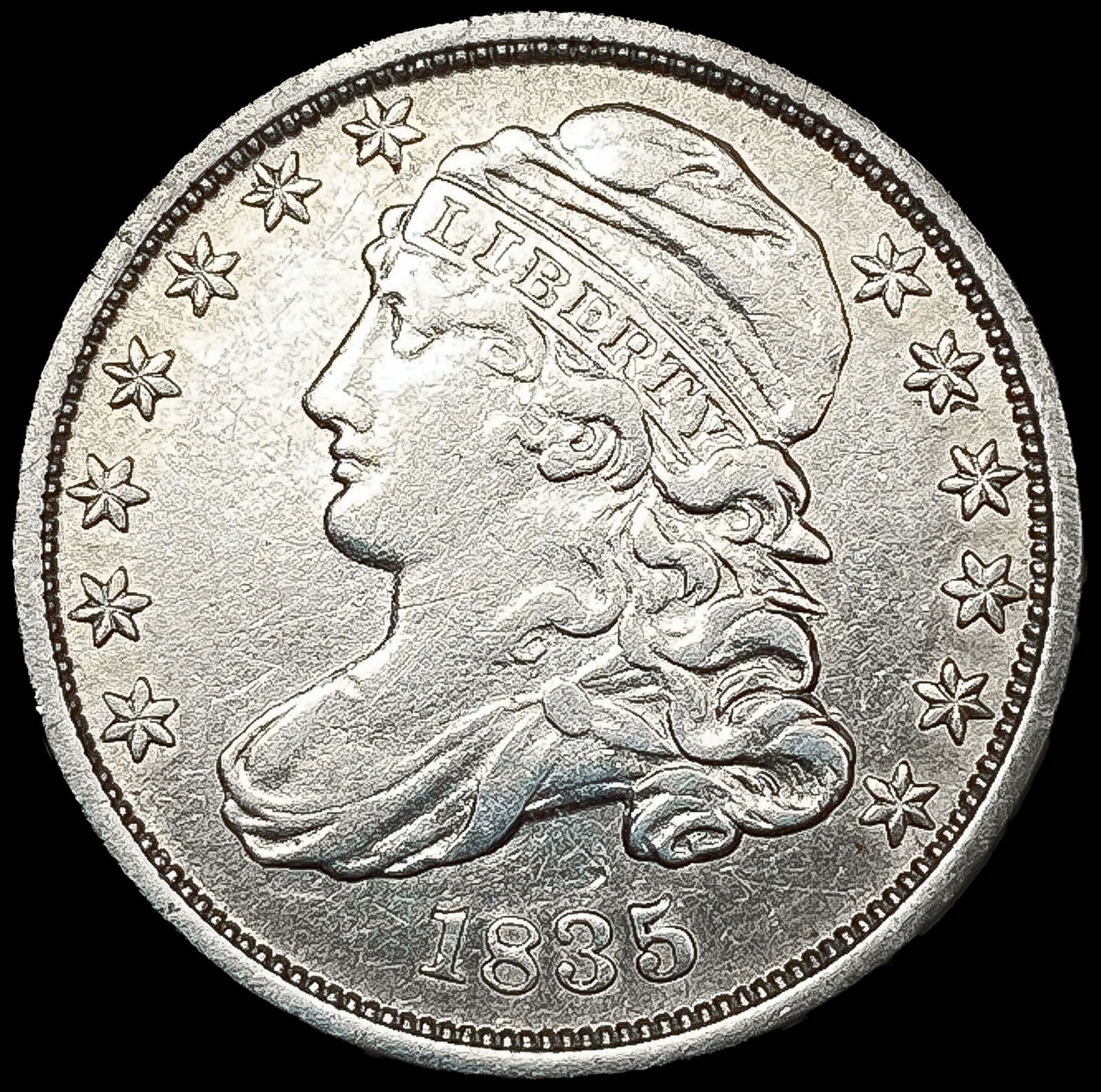 1835 Capped Bust Dime NEARLY UNCIRCULATED (1 of 2)