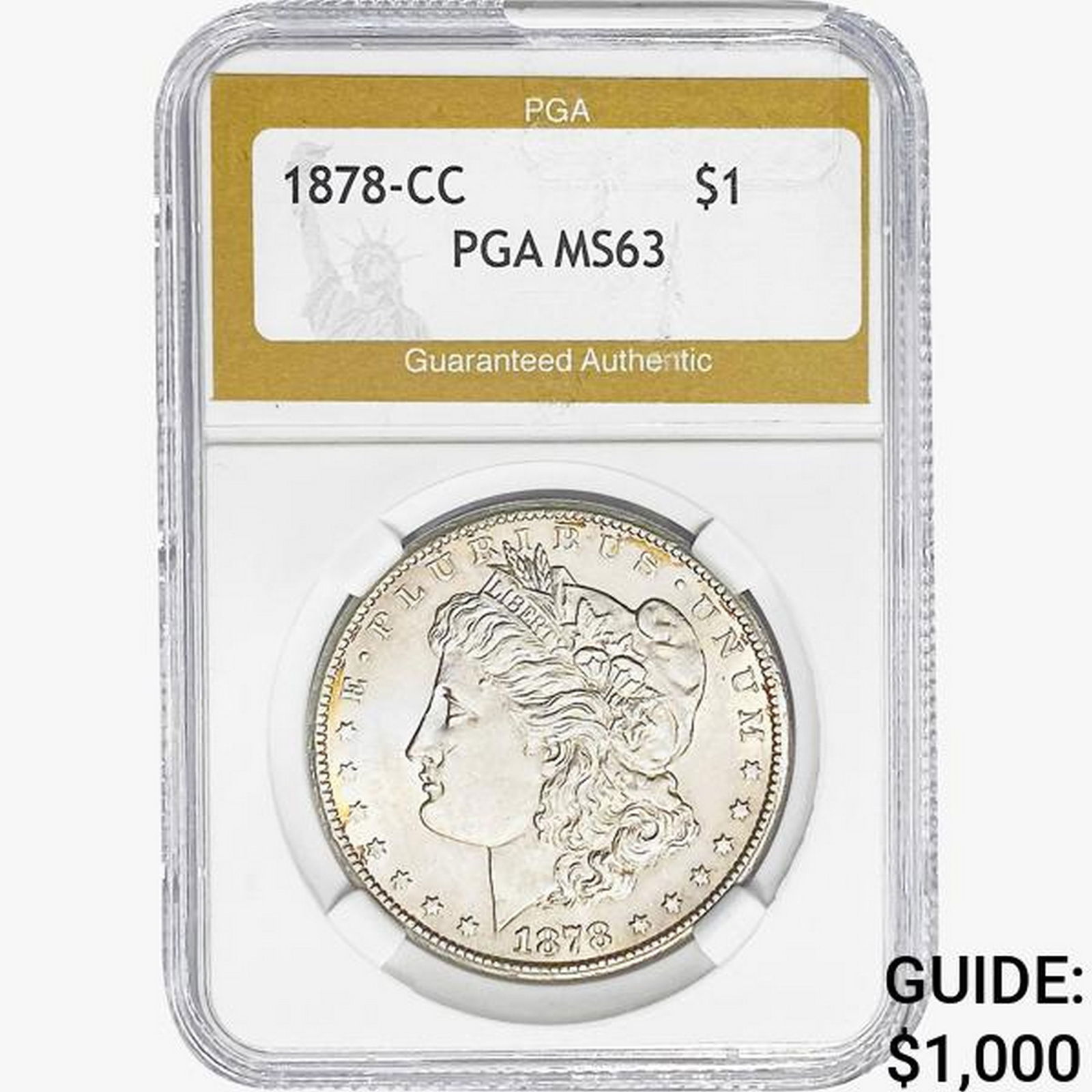 1878-CC Morgan Silver Dollar PGA MS63 (1 of 2)