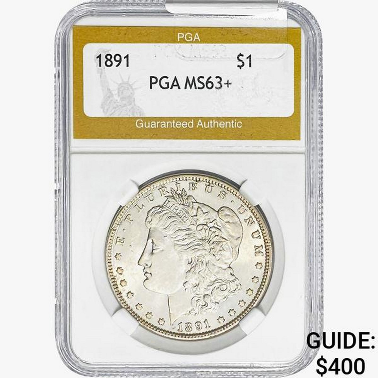 1891 Morgan Silver Dollar PGA MS63+ (1 of 2)