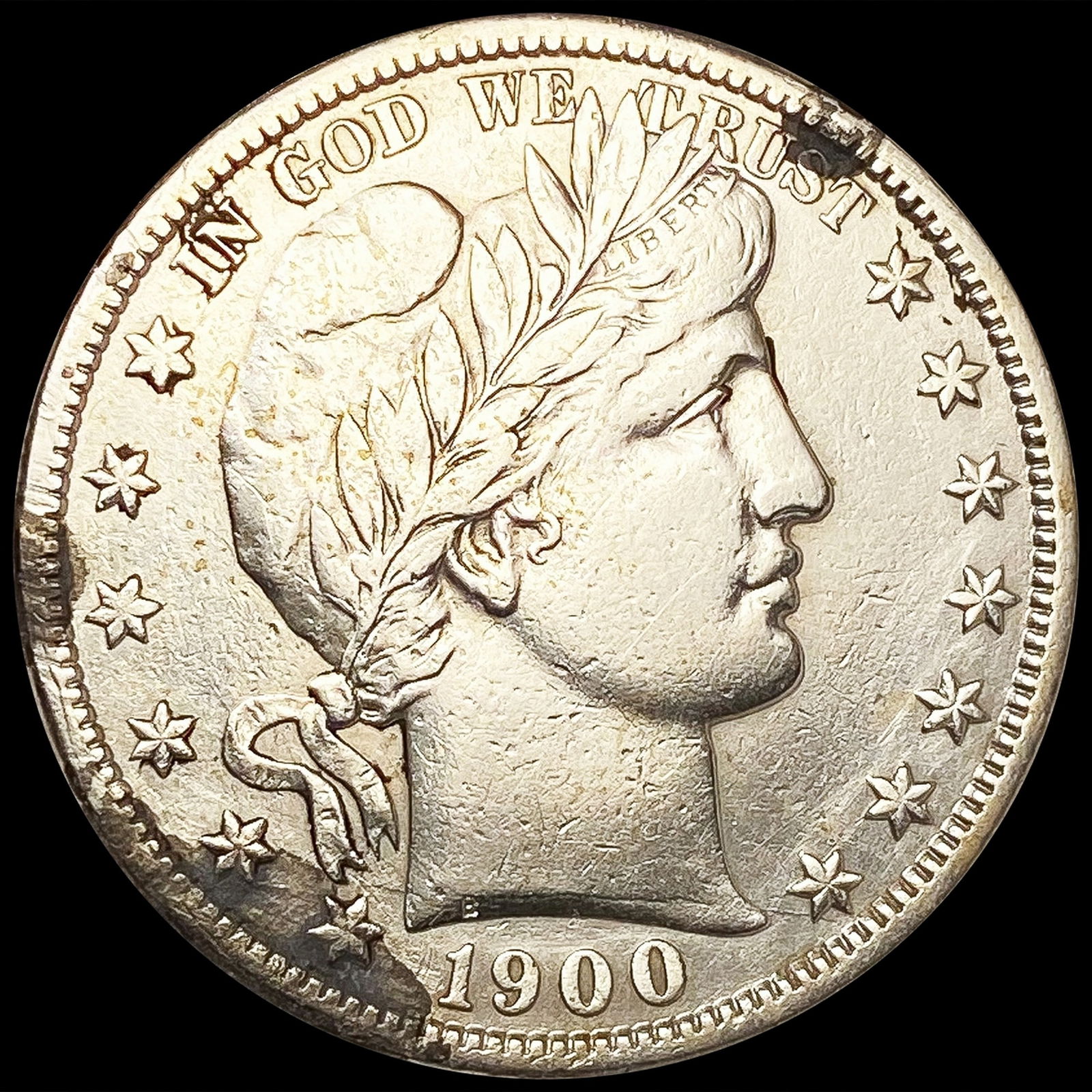 1900-S Barber Half Dollar CLOSELY UNCIRCULATED (1 of 2)