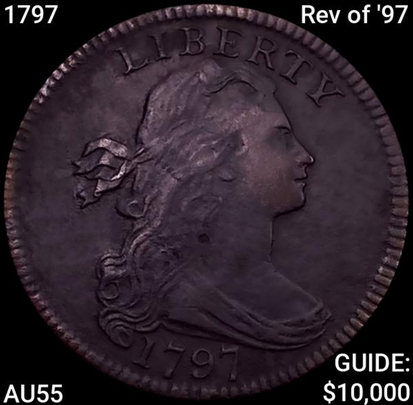 1797 Rev of '97 Draped Bust Large Cent HIGH GRADE (1 of 2)