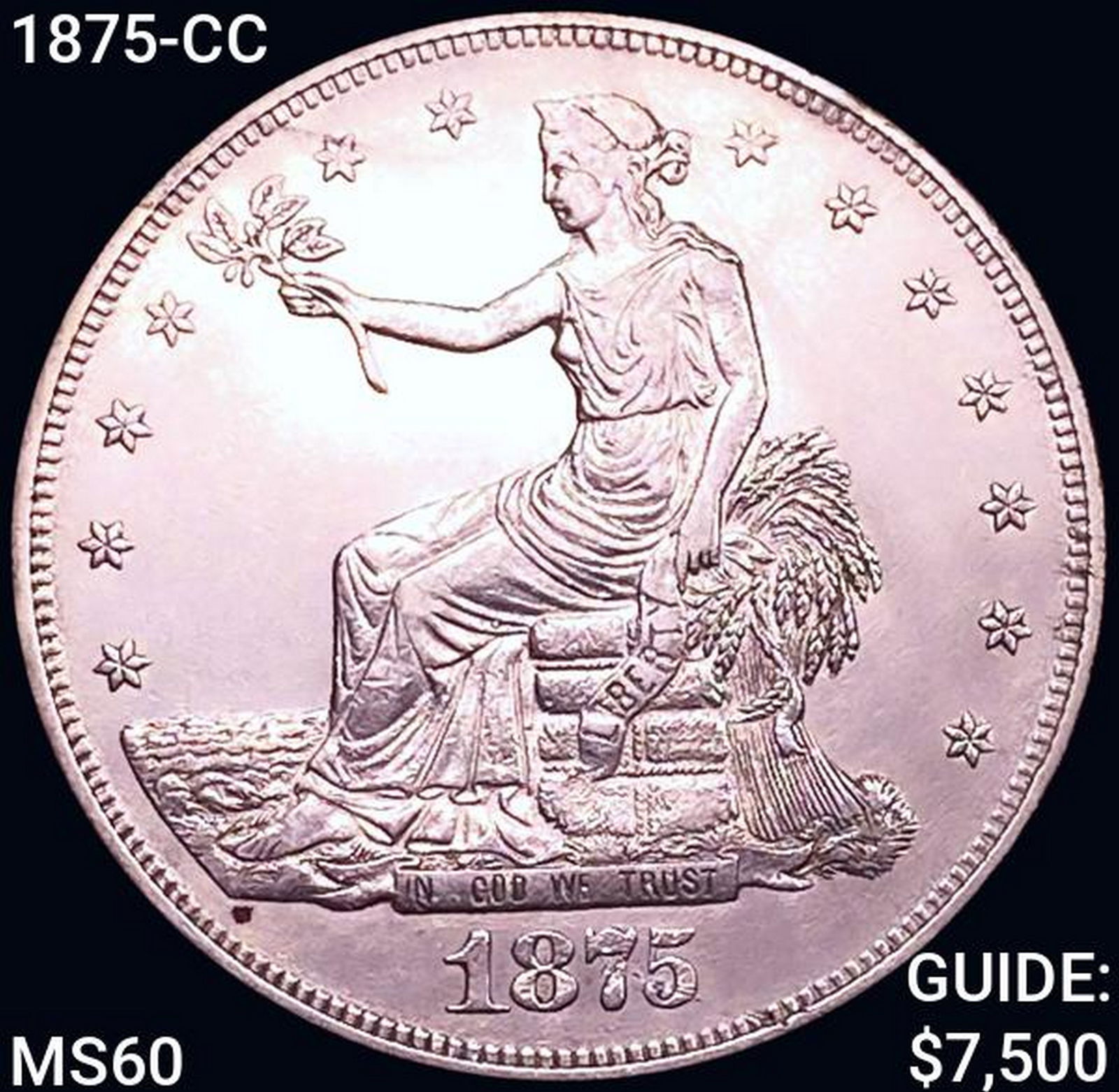 1875-CC Silver Trade Dollar UNCIRCULATED (1 of 2)