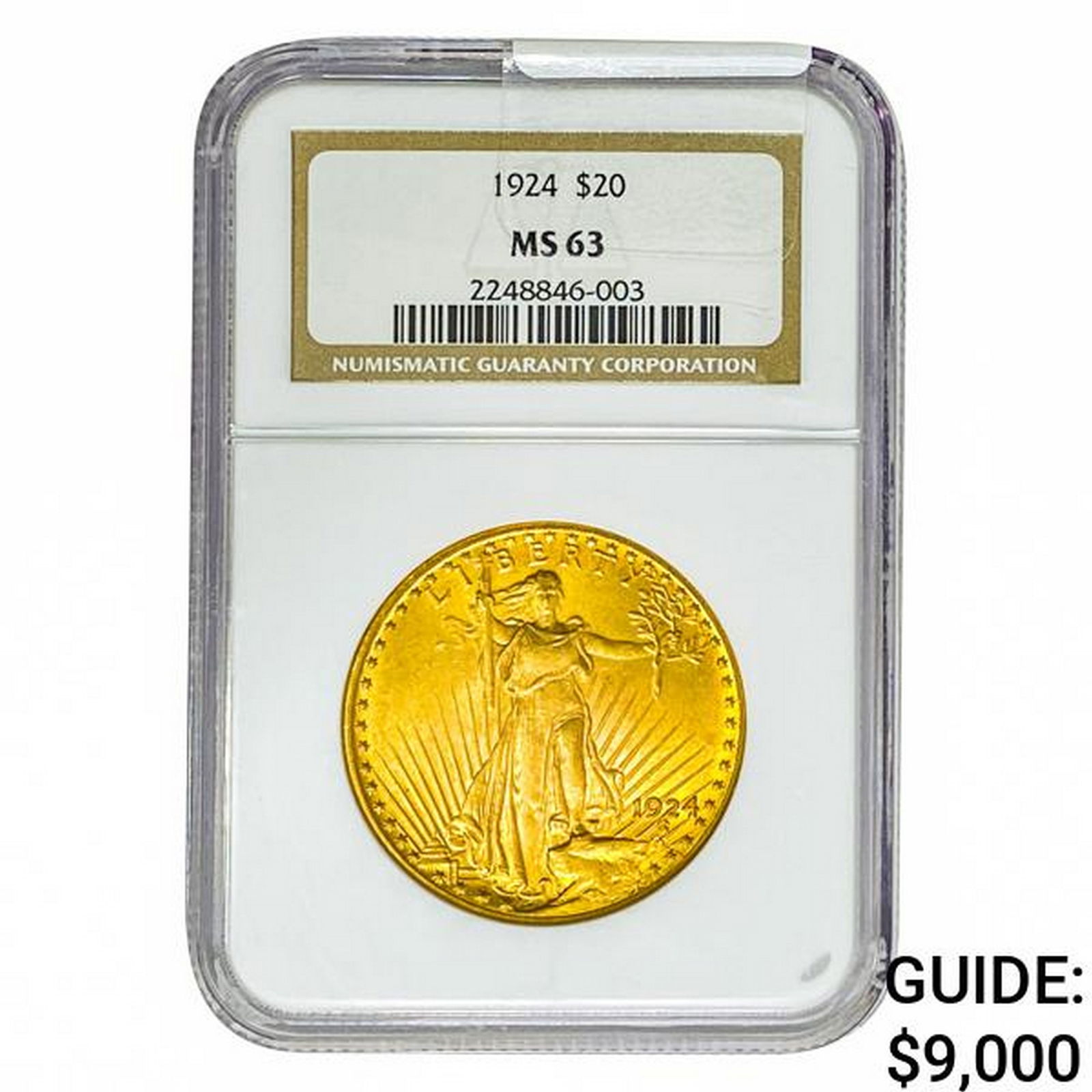1924 $20 Gold Double Eagle NGC MS63 (1 of 2)