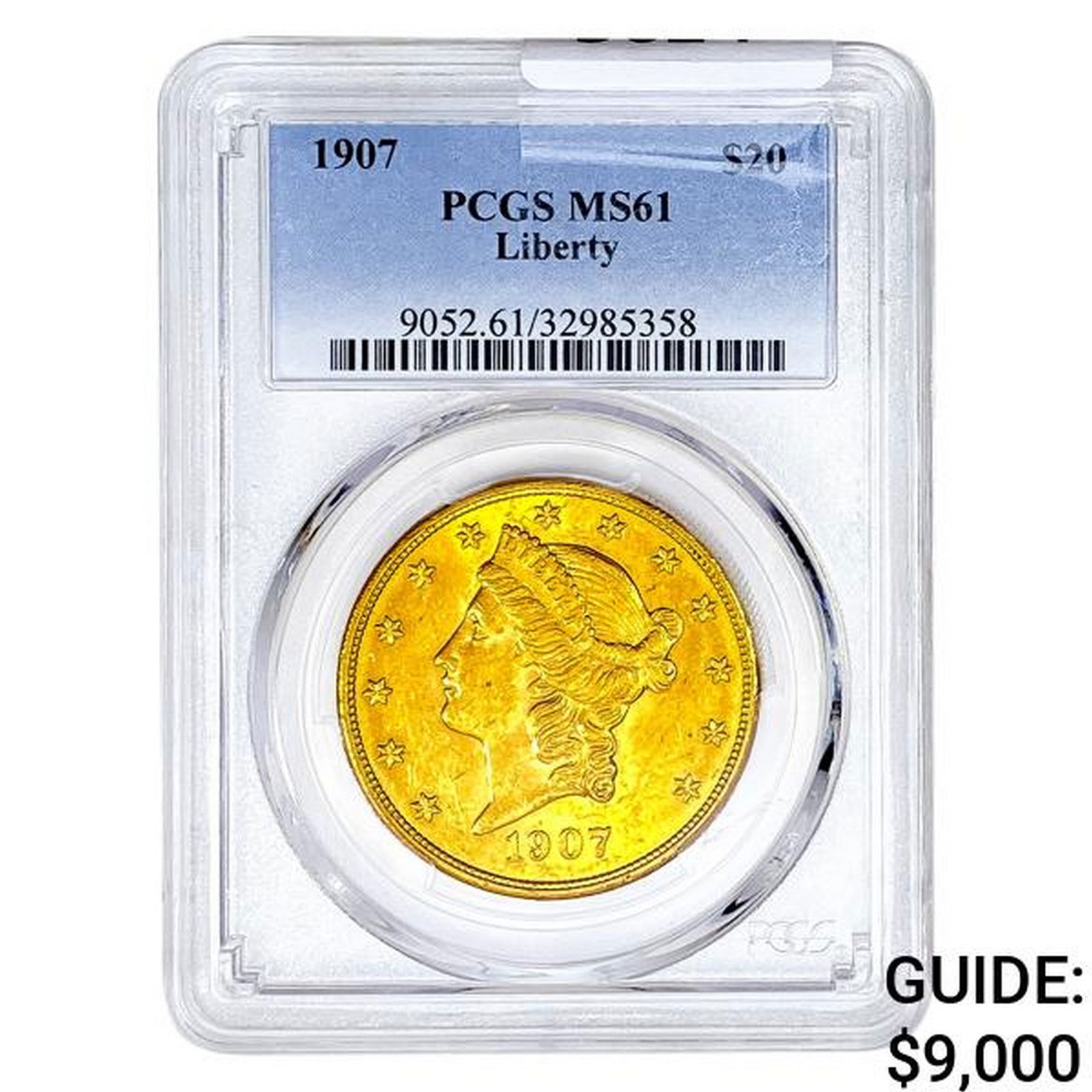 1907 $20 Gold Double Eagle PCGS MS61 (1 of 2)