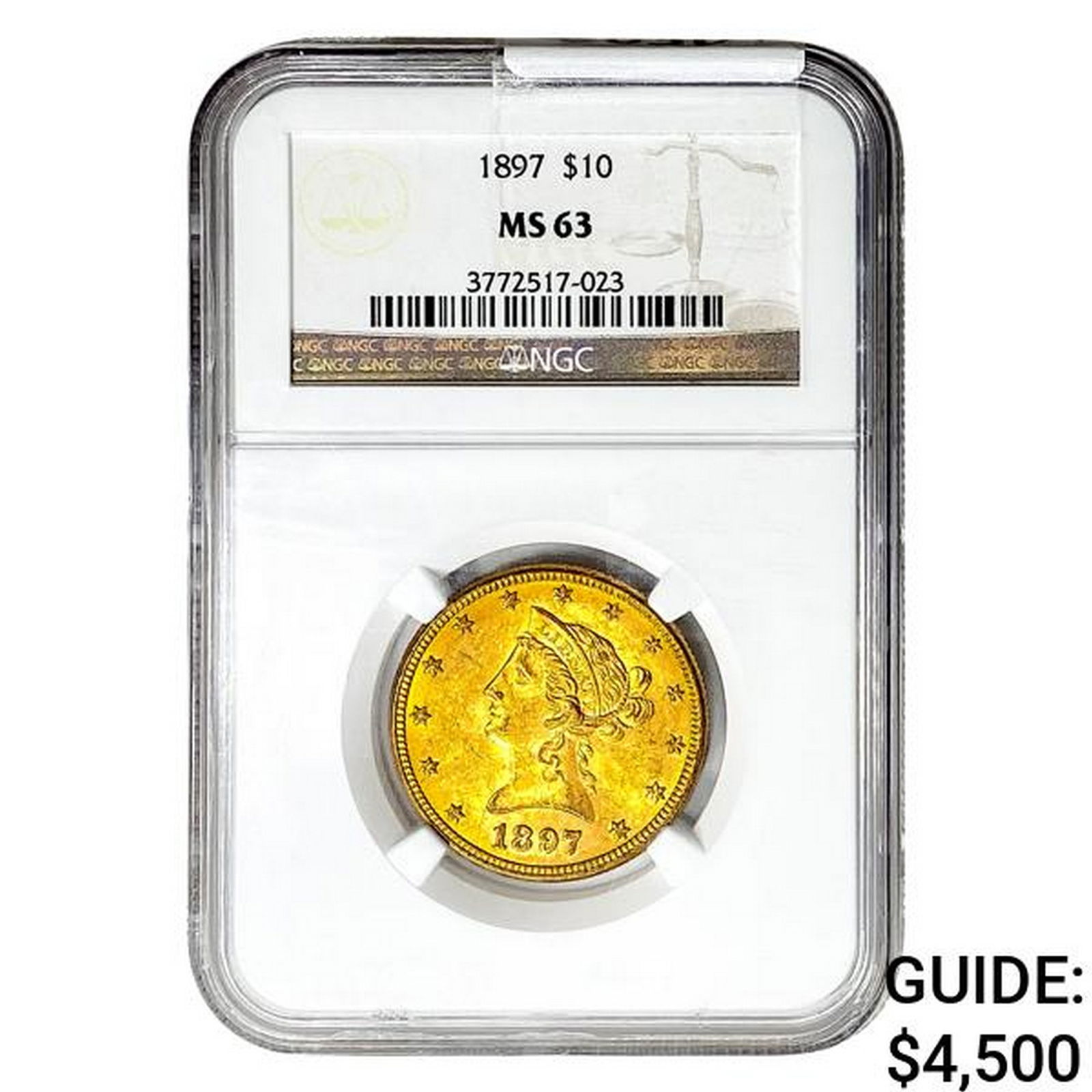 1897 $10 Gold Eagle NGC MS63 (1 of 2)