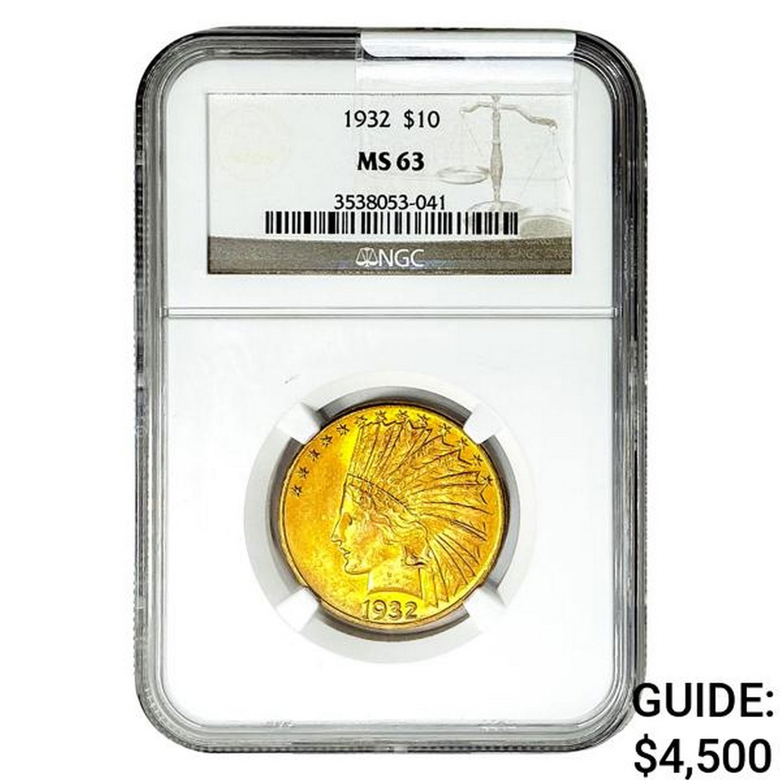 1932 $10 Gold Eagle NGC MS63 (1 of 2)