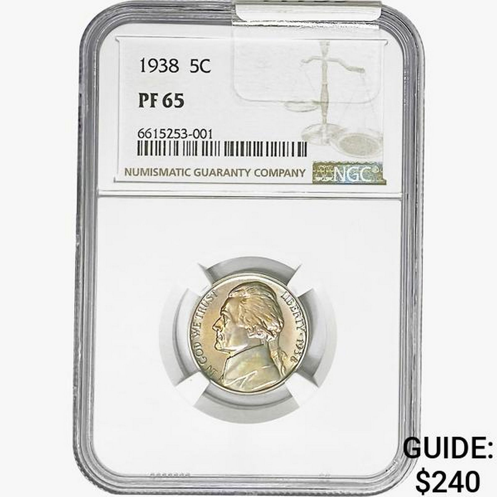 1938 Jefferson Nickel NGC PF65 (1 of 2)