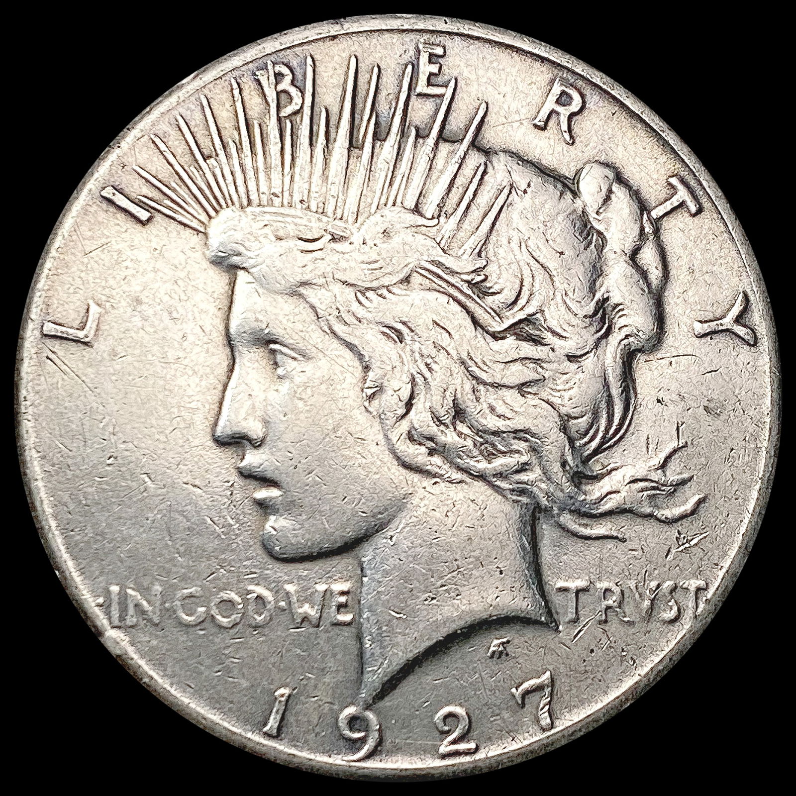 1927 Silver Peace Dollar CHOICE AU (1 of 2)