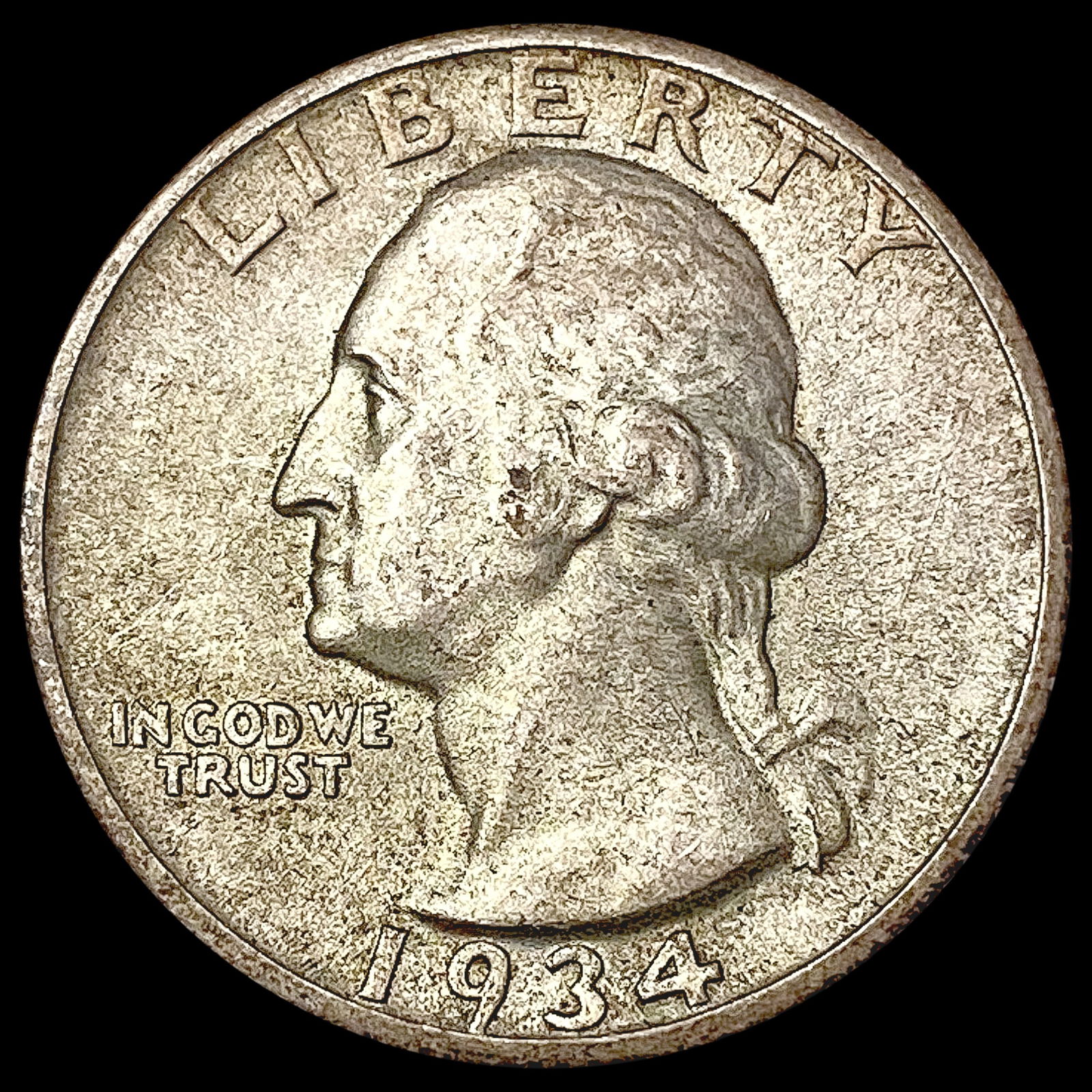 1934 Washington Silver Quarter UNCIRCULATED (1 of 2)