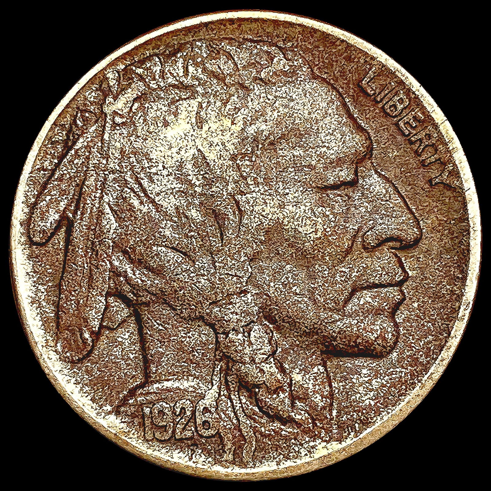 1926-S Buffalo Nickel NEARLY UNCIRCULATED (1 of 2)