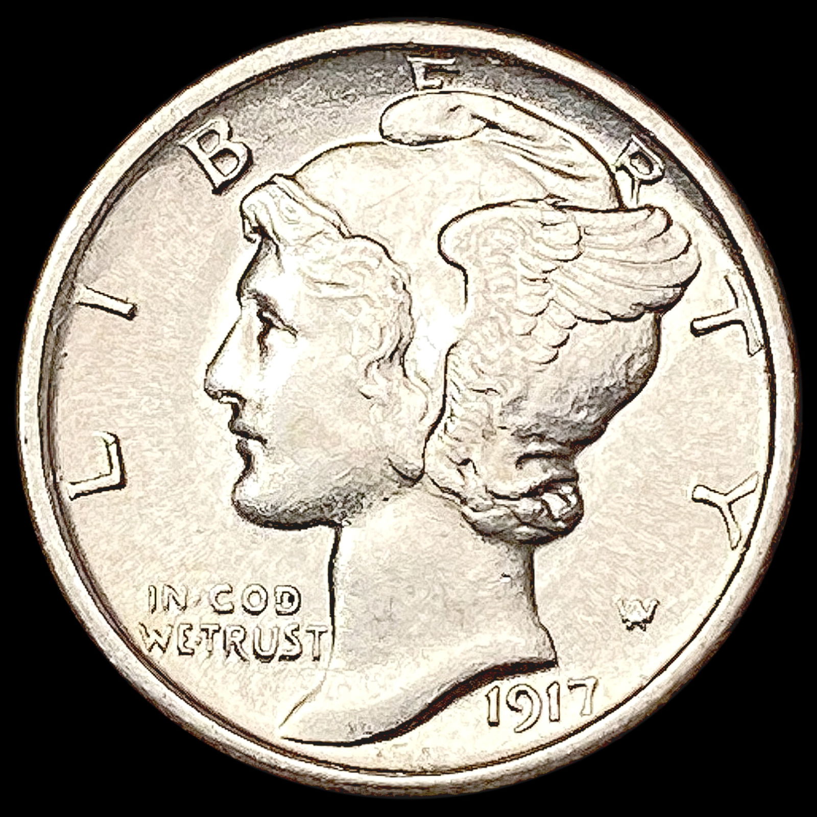 1917 Mercury Dime UNCIRCULATED (1 of 2)