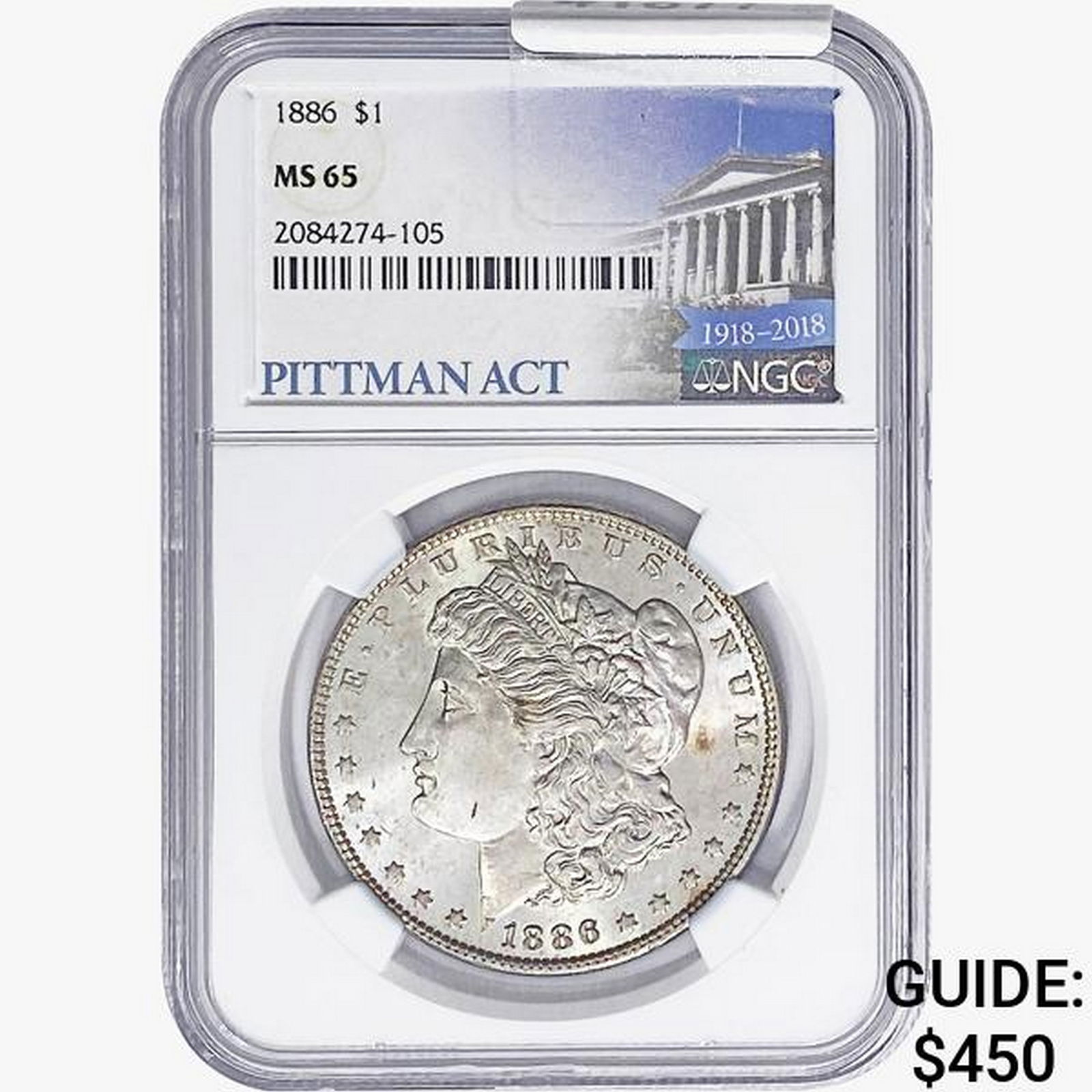 1886 Morgan Silver Dollar NGC MS65 (1 of 2)